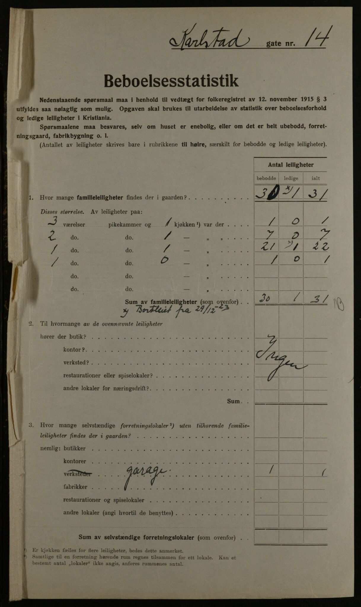 OBA, Municipal Census 1923 for Kristiania, 1923, p. 54944
