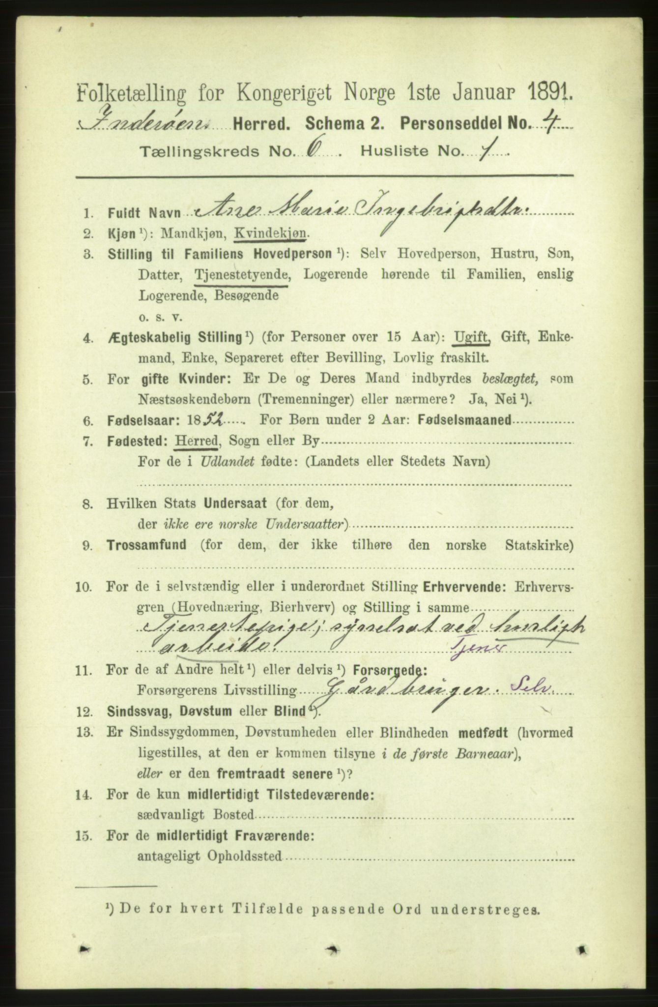 RA, 1891 census for 1729 Inderøy, 1891, p. 3359