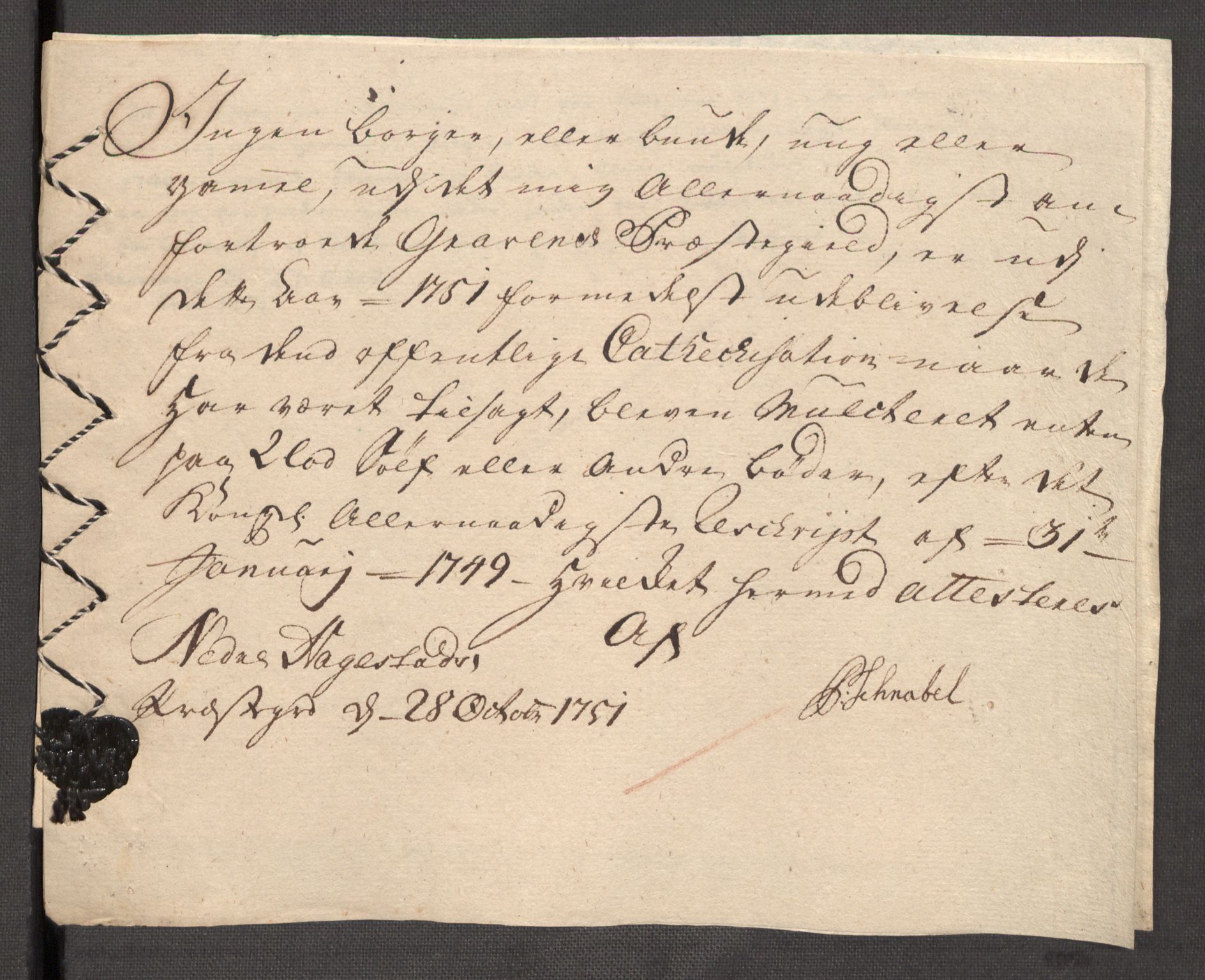 Rentekammeret inntil 1814, Reviderte regnskaper, Fogderegnskap, RA/EA-4092/R48/L3056: Fogderegnskap Sunnhordland og Hardanger, 1751, p. 285