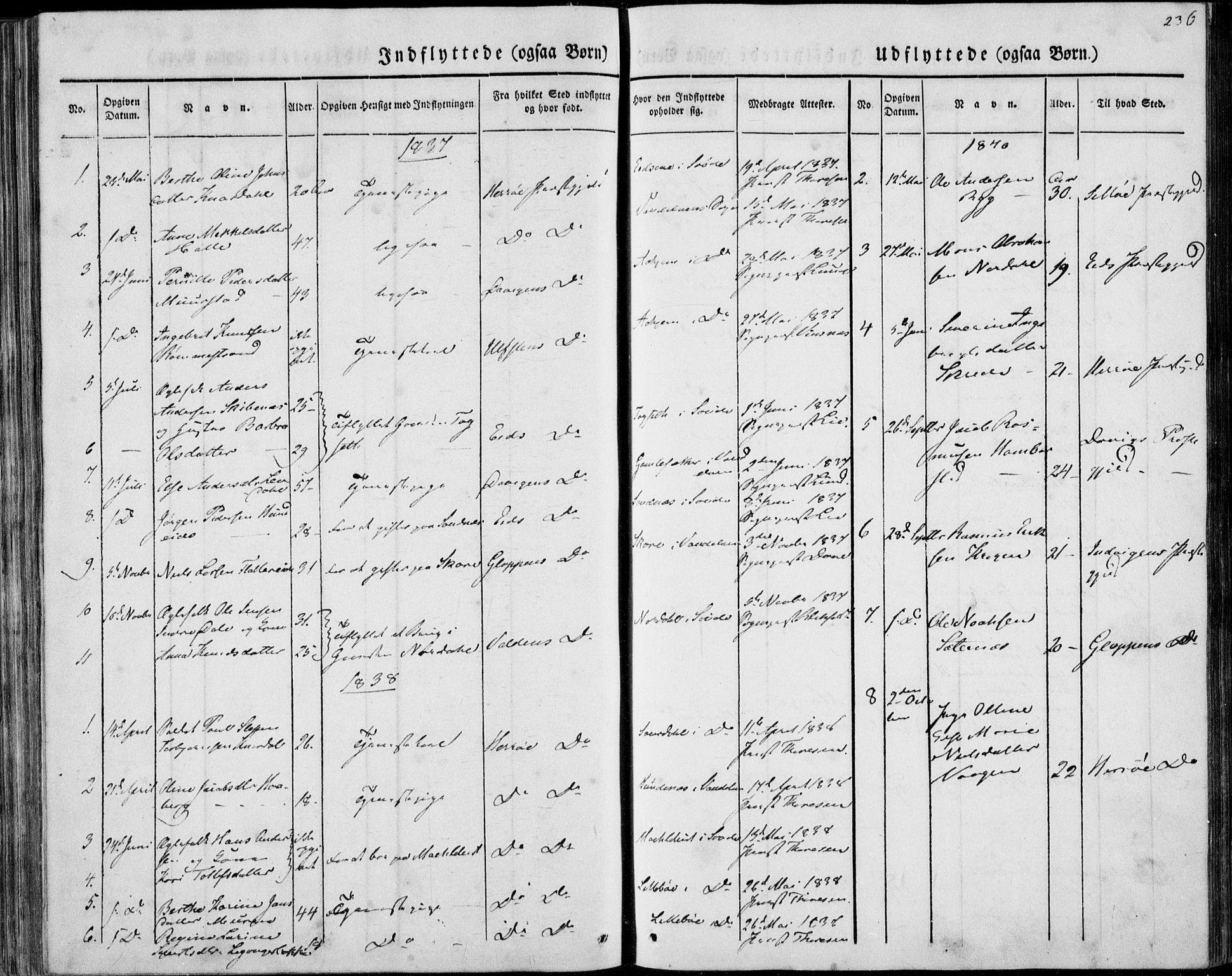 Ministerialprotokoller, klokkerbøker og fødselsregistre - Møre og Romsdal, SAT/A-1454/501/L0005: Parish register (official) no. 501A05, 1831-1844, p. 236