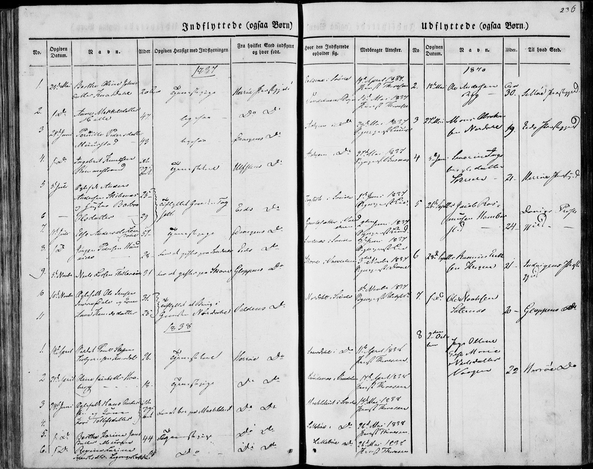 Ministerialprotokoller, klokkerbøker og fødselsregistre - Møre og Romsdal, AV/SAT-A-1454/501/L0005: Parish register (official) no. 501A05, 1831-1844, p. 236