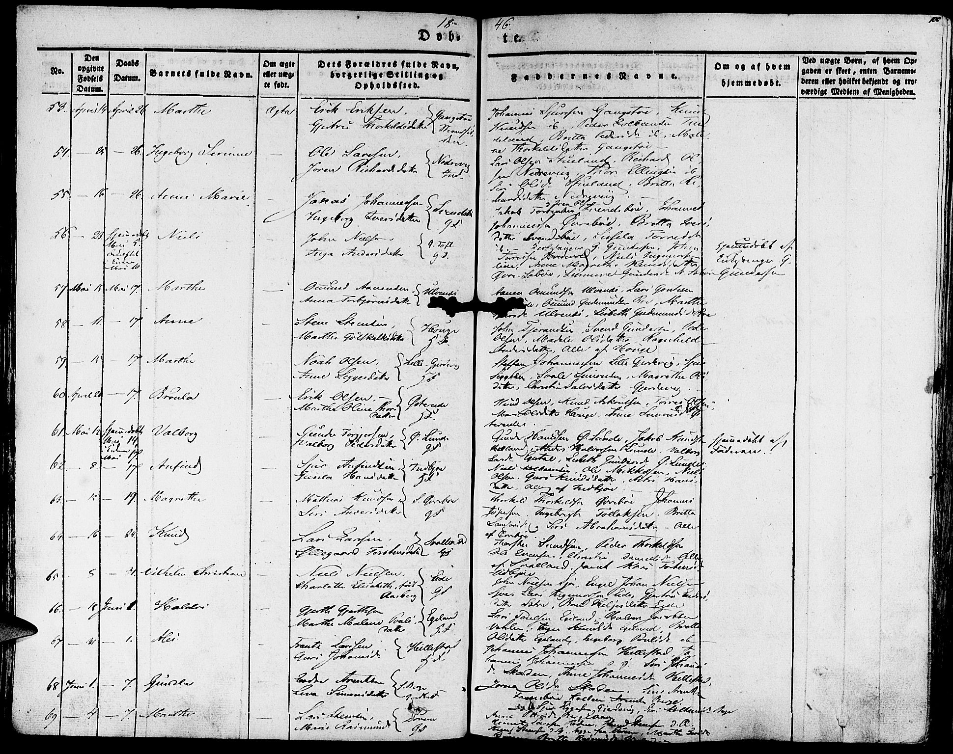 Fjelberg sokneprestembete, SAB/A-75201/H/Haa: Parish register (official) no. A 6, 1835-1851, p. 100