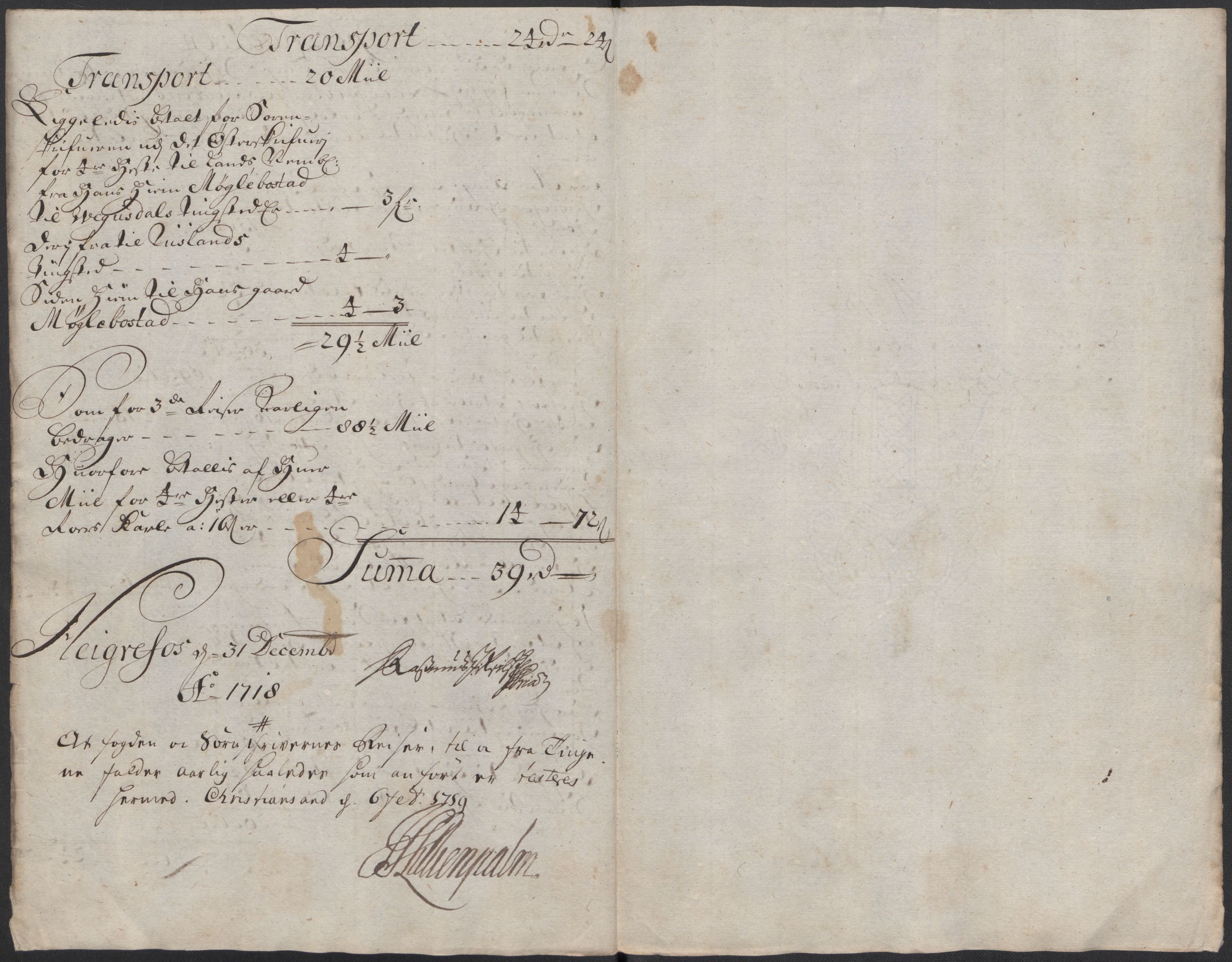 Rentekammeret inntil 1814, Reviderte regnskaper, Fogderegnskap, AV/RA-EA-4092/R40/L2453: Fogderegnskap Råbyggelag, 1718-1719, p. 159