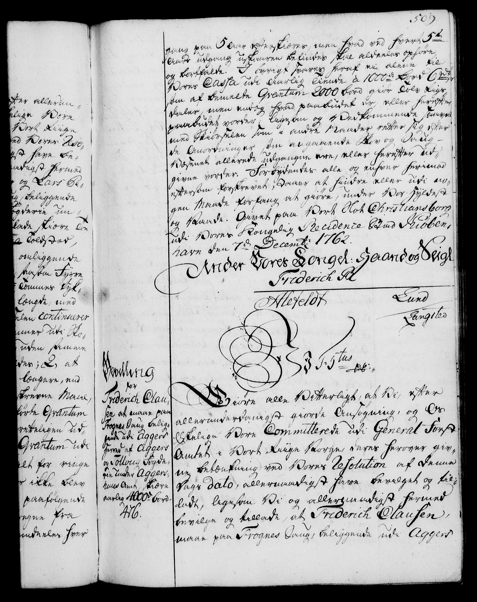 Rentekammeret, Kammerkanselliet, RA/EA-3111/G/Gg/Gga/L0007: Norsk ekspedisjonsprotokoll med register (merket RK 53.7), 1759-1768, p. 509