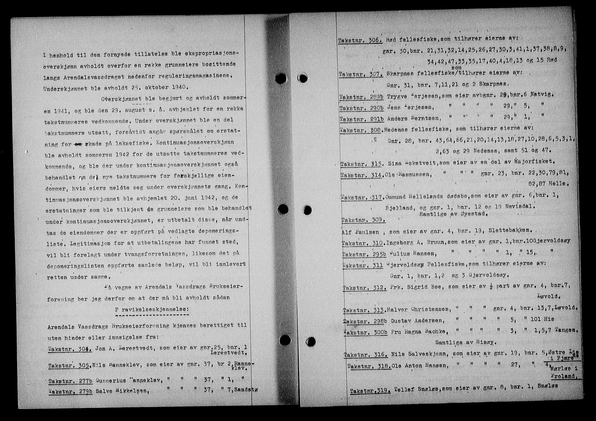 Nedenes sorenskriveri, AV/SAK-1221-0006/G/Gb/Gba/L0051: Mortgage book no. A-V, 1943-1944, Diary no: : 403/1944