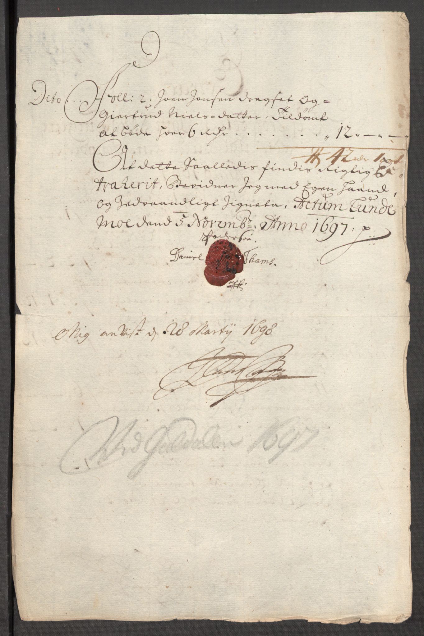 Rentekammeret inntil 1814, Reviderte regnskaper, Fogderegnskap, RA/EA-4092/R60/L3947: Fogderegnskap Orkdal og Gauldal, 1697, p. 414