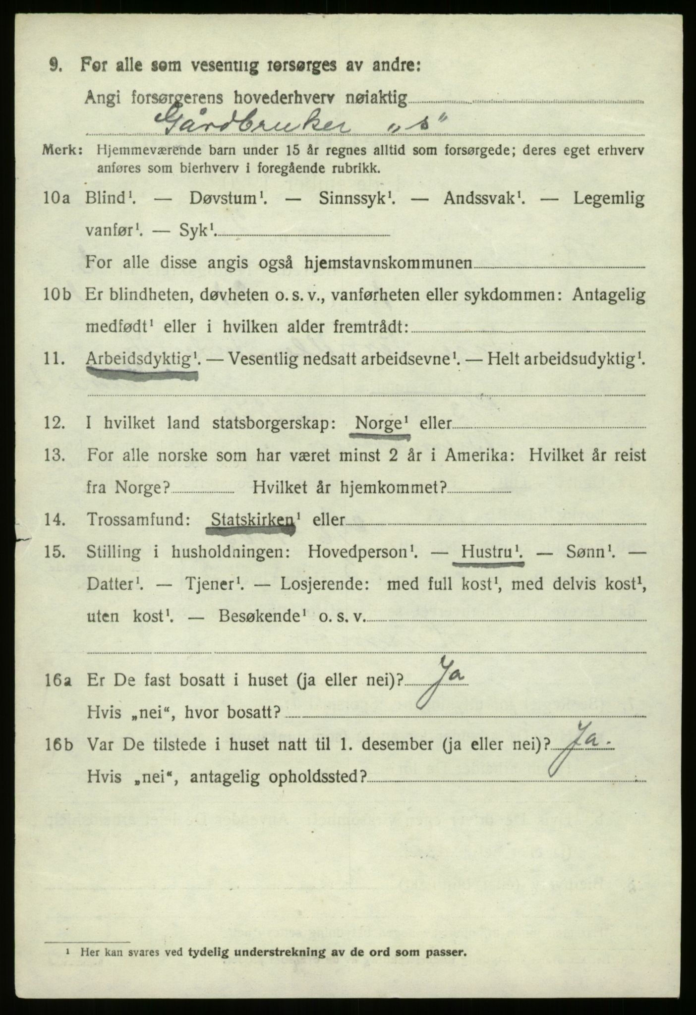 SAB, 1920 census for Bremanger, 1920, p. 4001