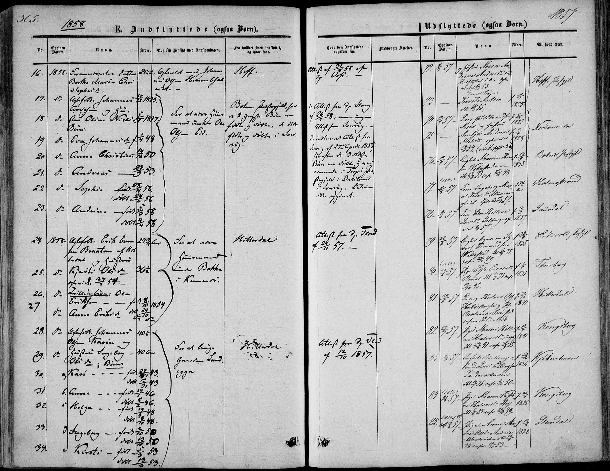 Sandsvær kirkebøker, AV/SAKO-A-244/F/Fa/L0006: Parish register (official) no. I 6, 1857-1868, p. 305