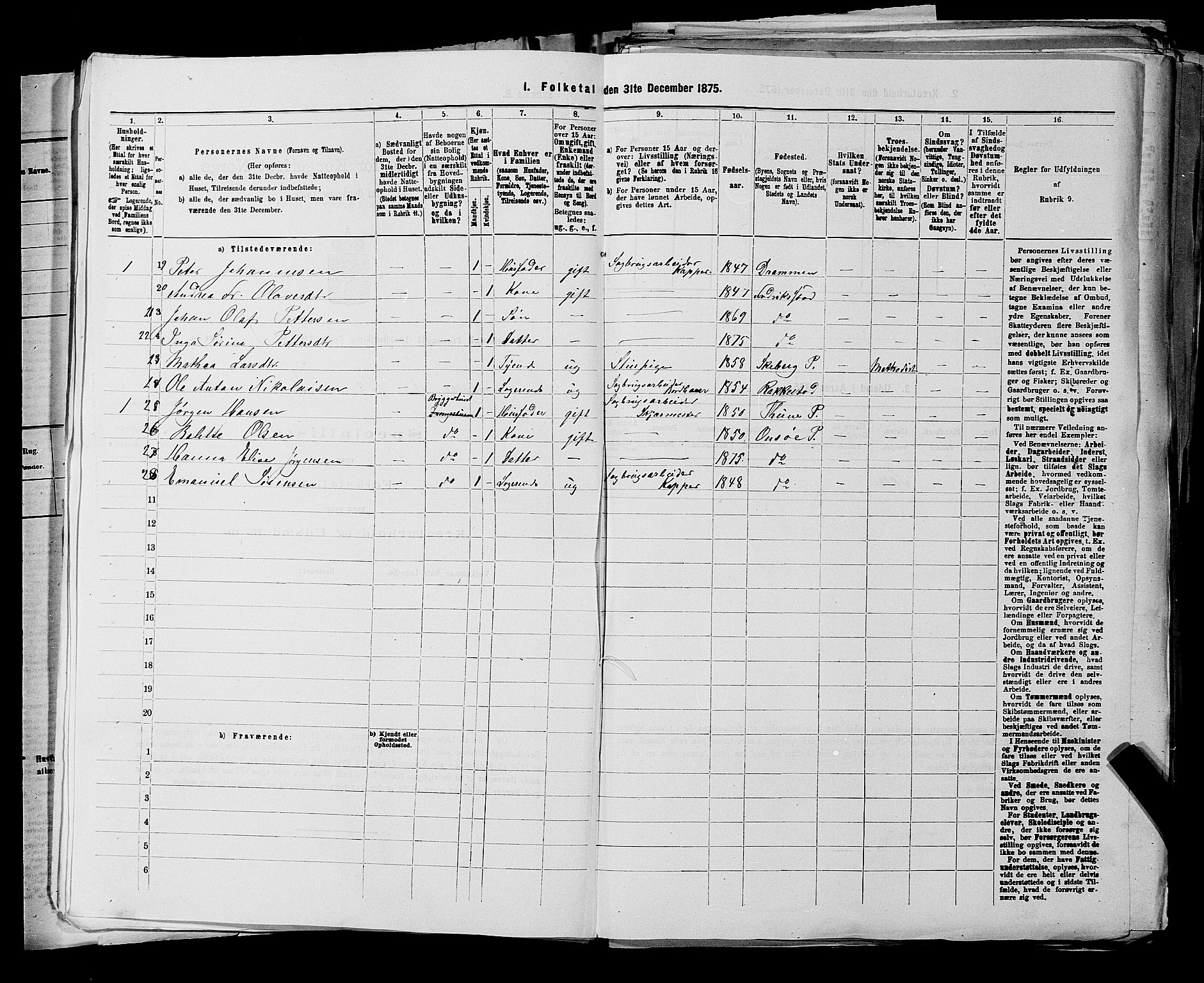 RA, 1875 census for 0132L Fredrikstad/Glemmen, 1875, p. 46