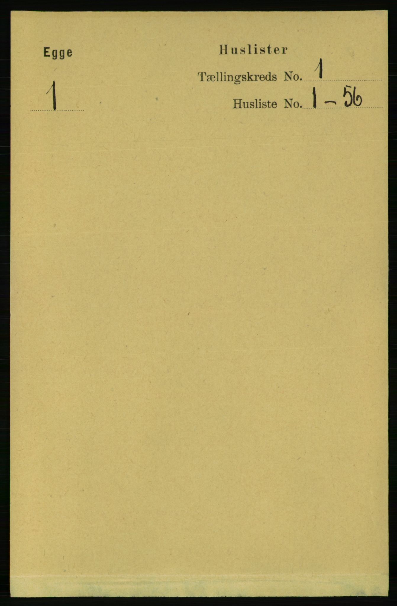 RA, 1891 census for 1733 Egge, 1891, p. 14