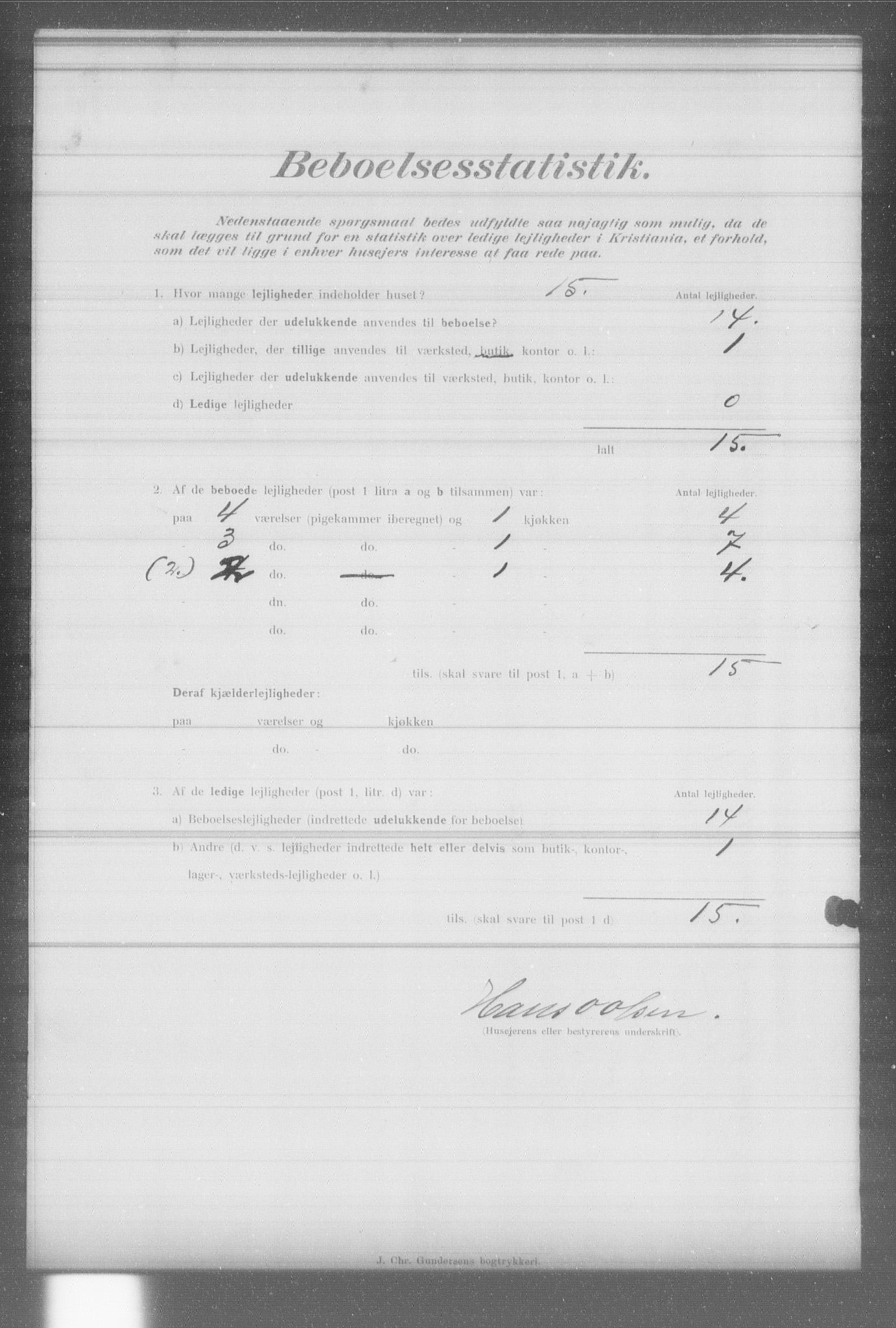 OBA, Municipal Census 1902 for Kristiania, 1902, p. 7438