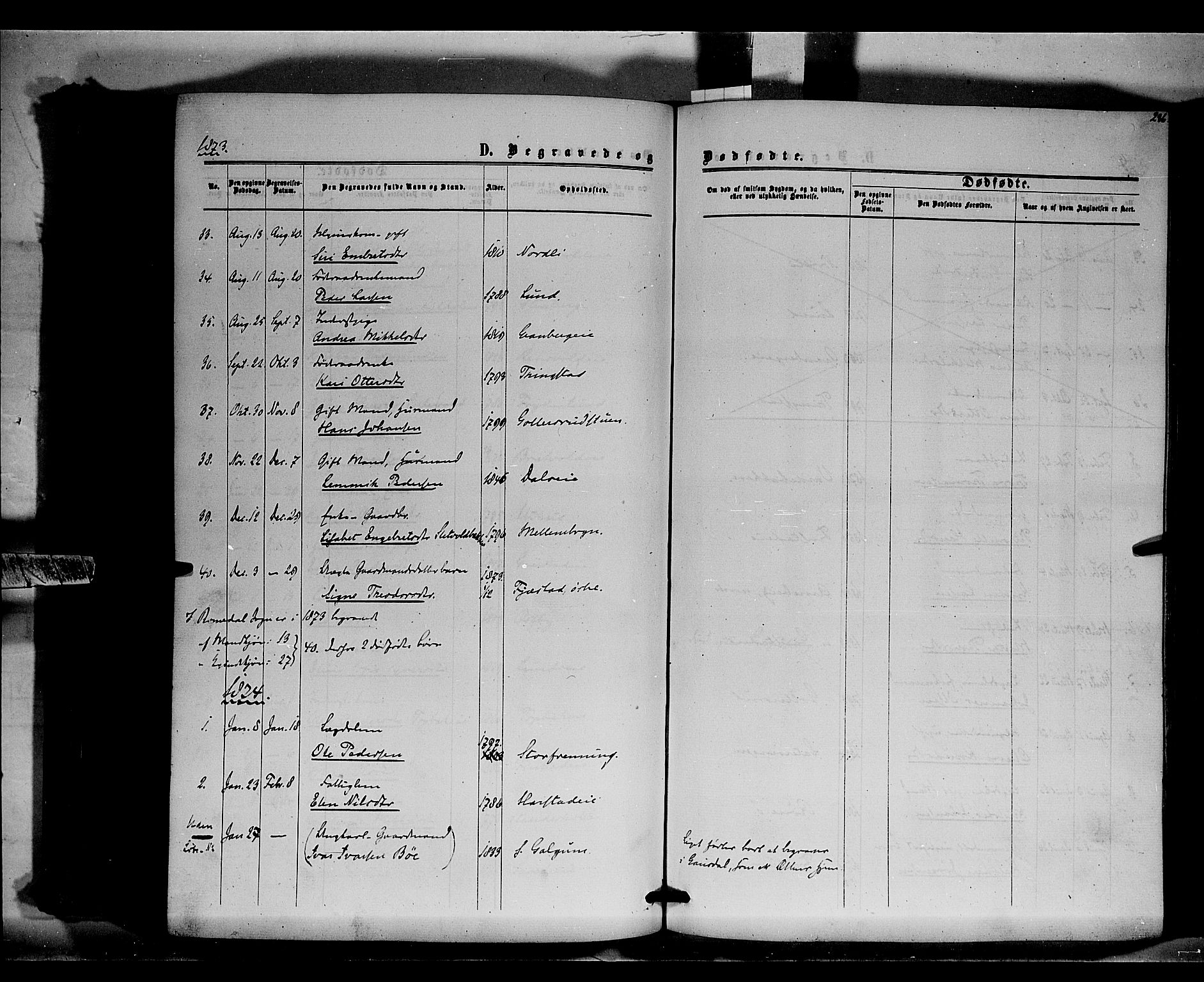 Romedal prestekontor, AV/SAH-PREST-004/K/L0005: Parish register (official) no. 5, 1862-1874, p. 286