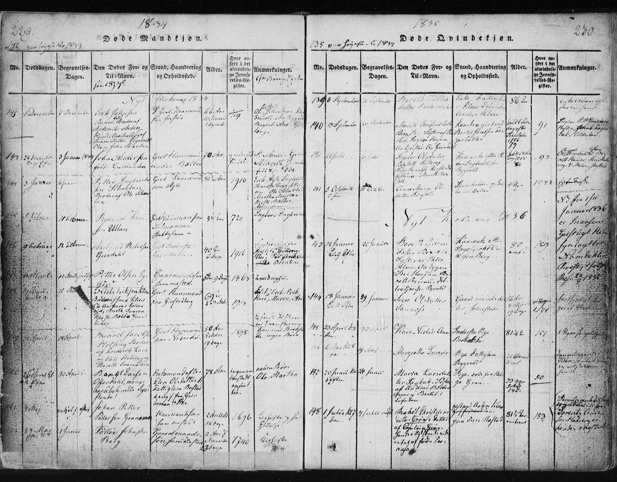 Ministerialprotokoller, klokkerbøker og fødselsregistre - Nord-Trøndelag, SAT/A-1458/749/L0469: Parish register (official) no. 749A03, 1817-1857, p. 229-230