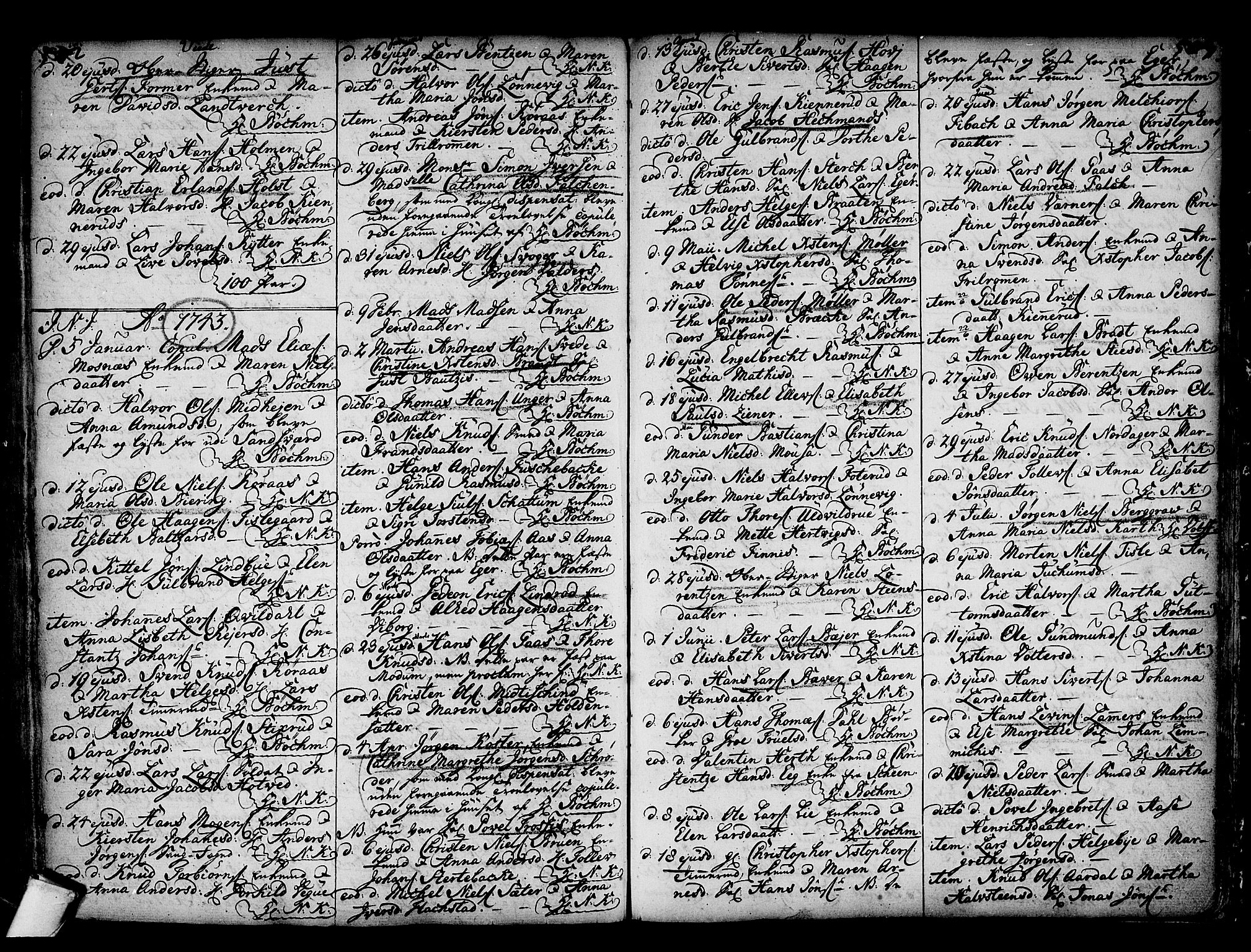 Kongsberg kirkebøker, SAKO/A-22/F/Fa/L0002: Parish register (official) no. I 2, 1721-1743, p. 502-503