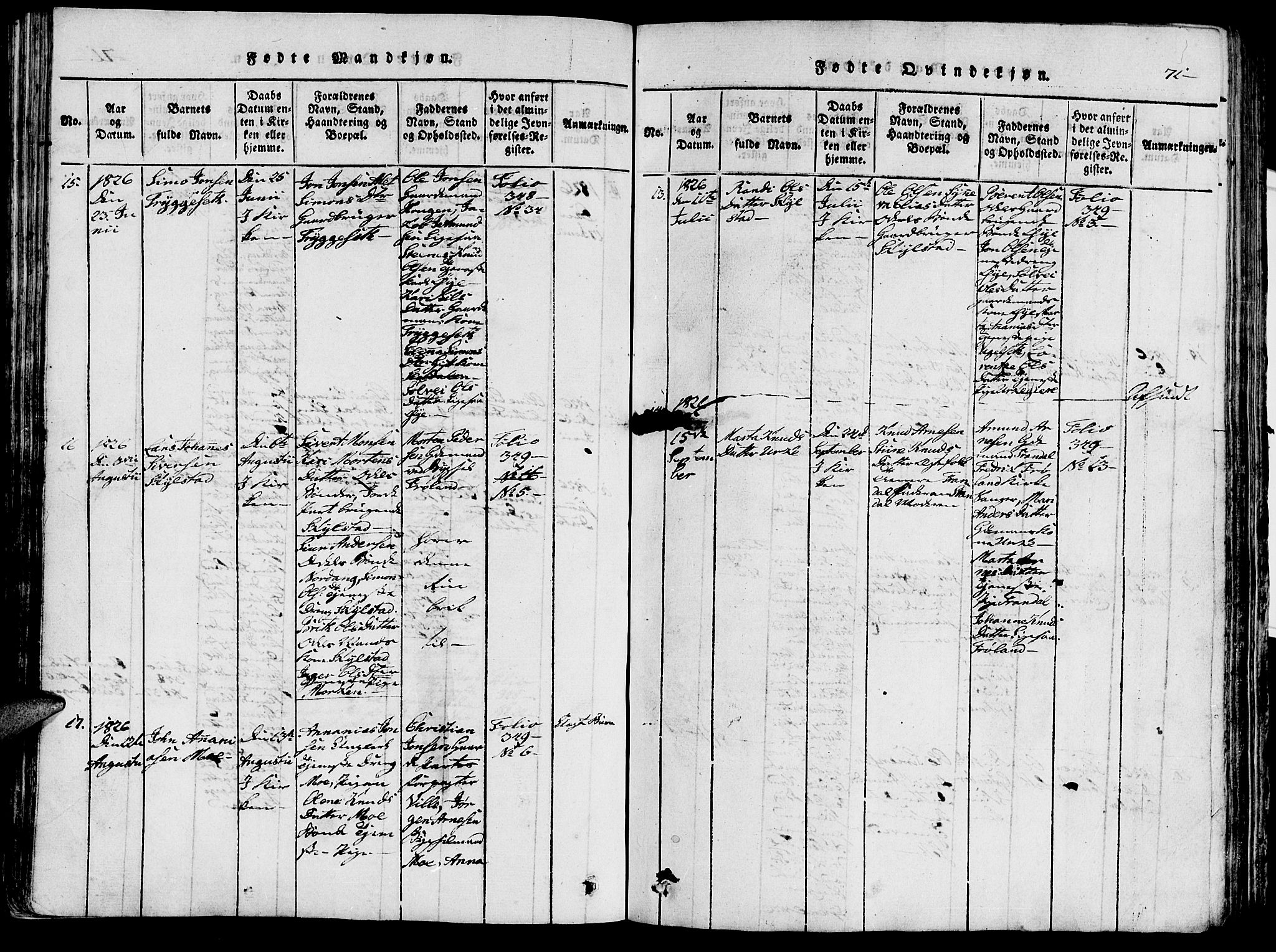 Ministerialprotokoller, klokkerbøker og fødselsregistre - Møre og Romsdal, AV/SAT-A-1454/515/L0207: Parish register (official) no. 515A03, 1819-1829, p. 72