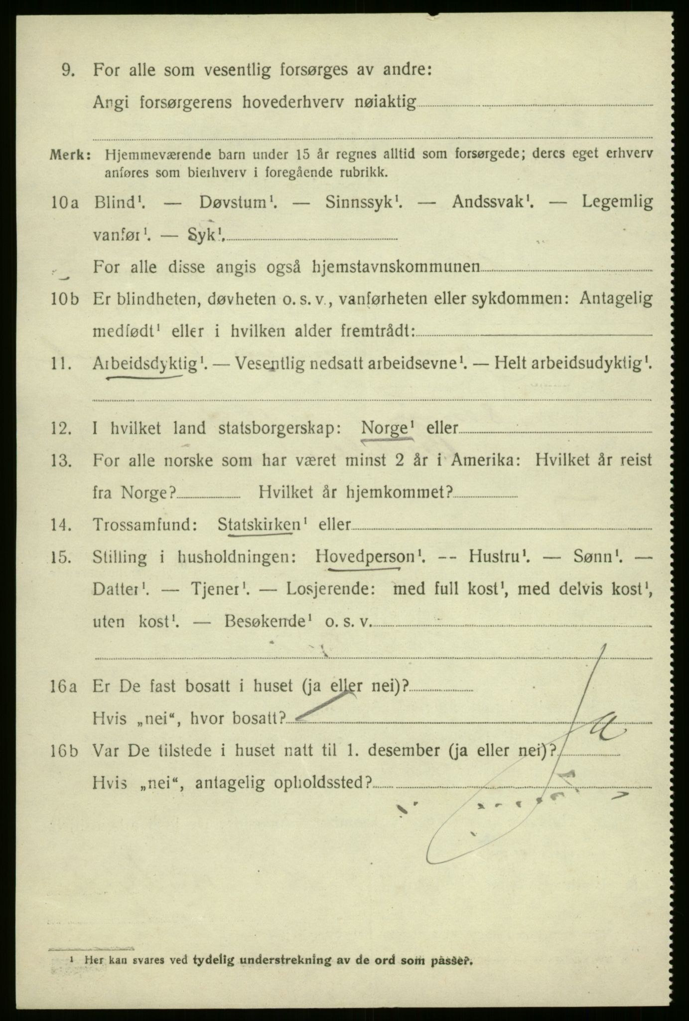 SAB, 1920 census for Vevring, 1920, p. 1315