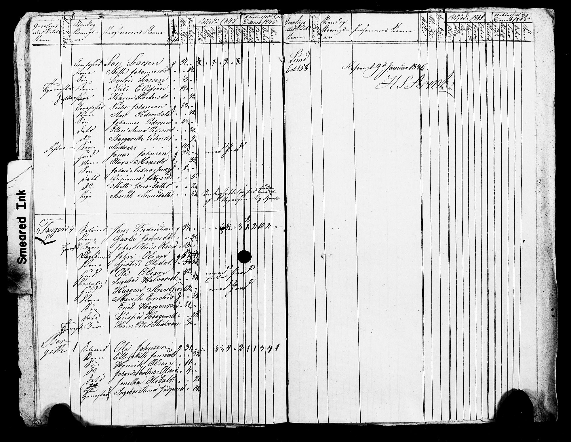 , Census 1845 for Skogn, 1845, p. 11