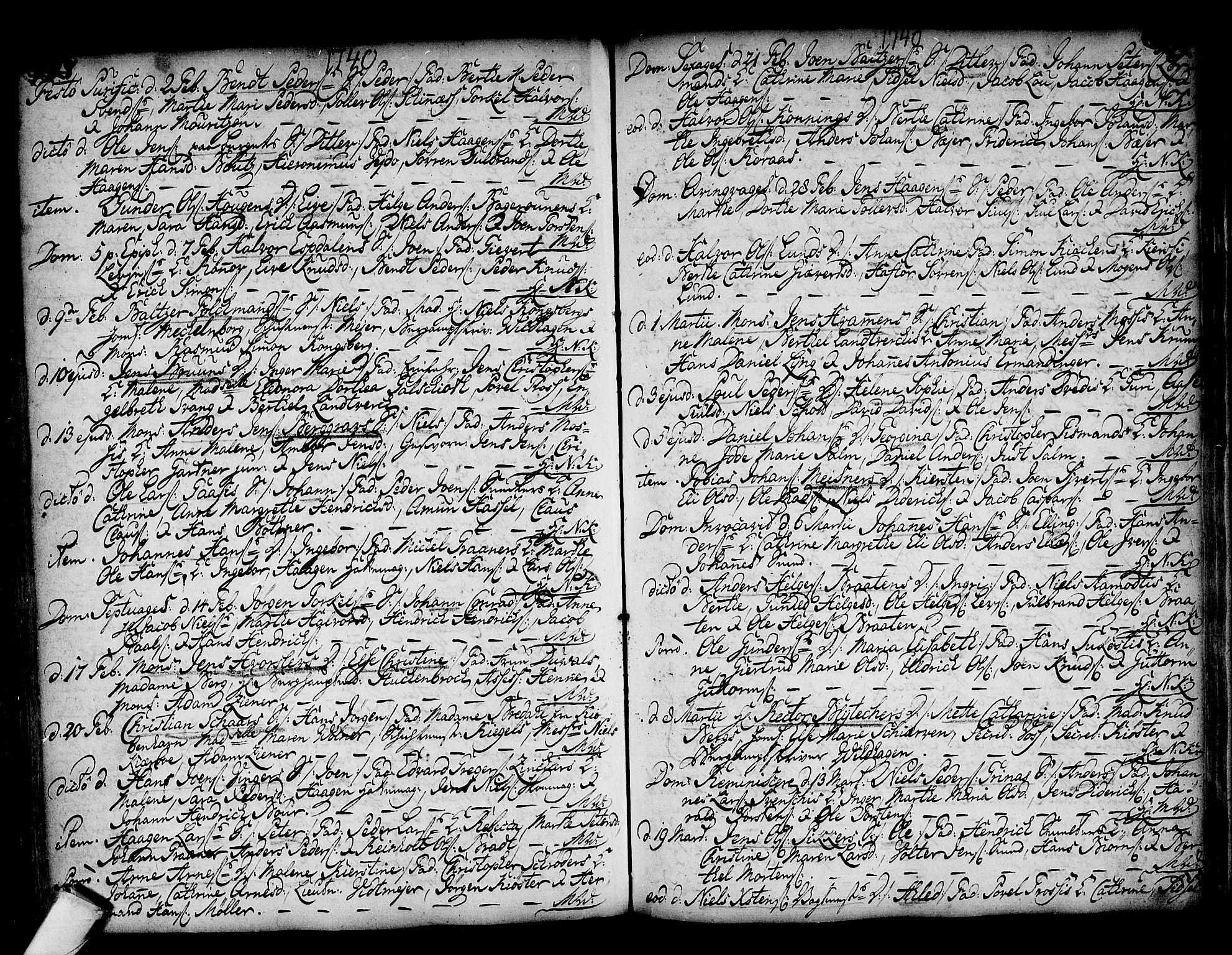 Kongsberg kirkebøker, AV/SAKO-A-22/F/Fa/L0002: Parish register (official) no. I 2, 1721-1743, p. 388-389