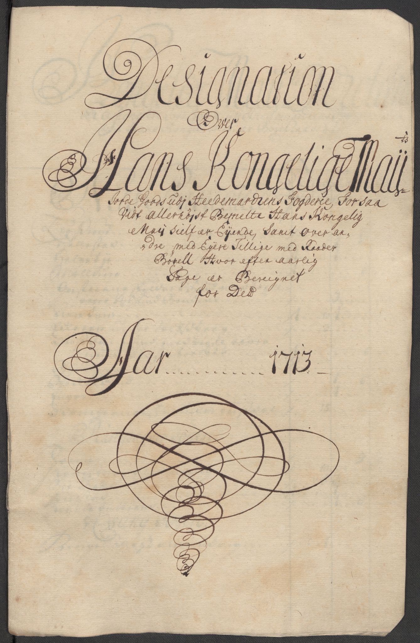 Rentekammeret inntil 1814, Reviderte regnskaper, Fogderegnskap, RA/EA-4092/R16/L1050: Fogderegnskap Hedmark, 1713, p. 262