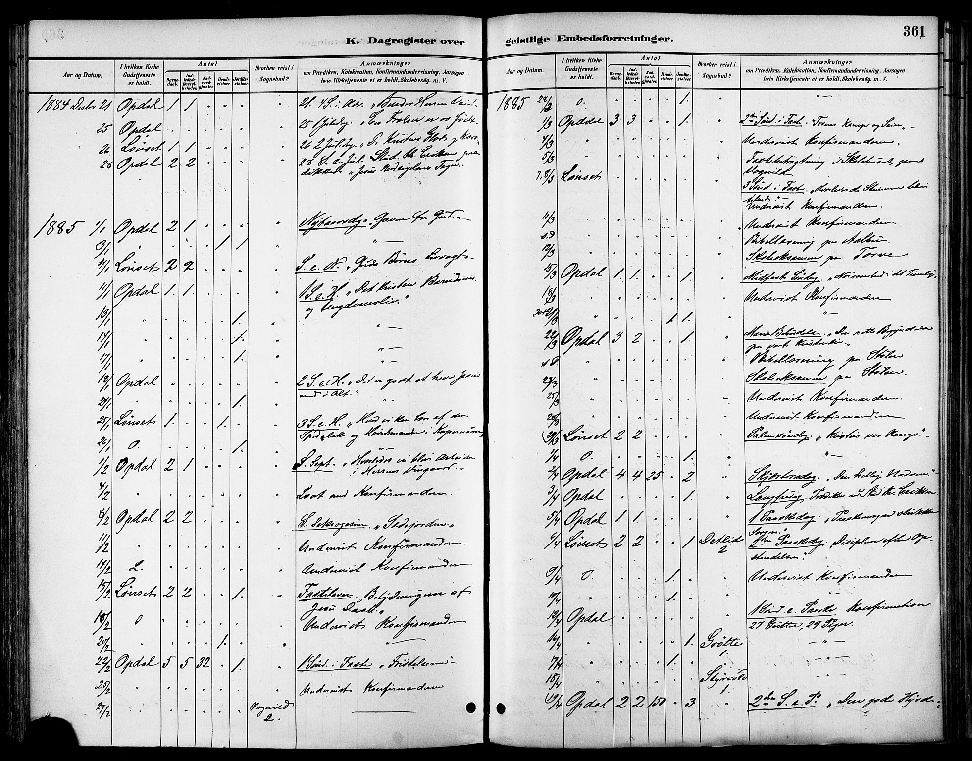 Ministerialprotokoller, klokkerbøker og fødselsregistre - Sør-Trøndelag, SAT/A-1456/678/L0901: Parish register (official) no. 678A10, 1881-1894, p. 361