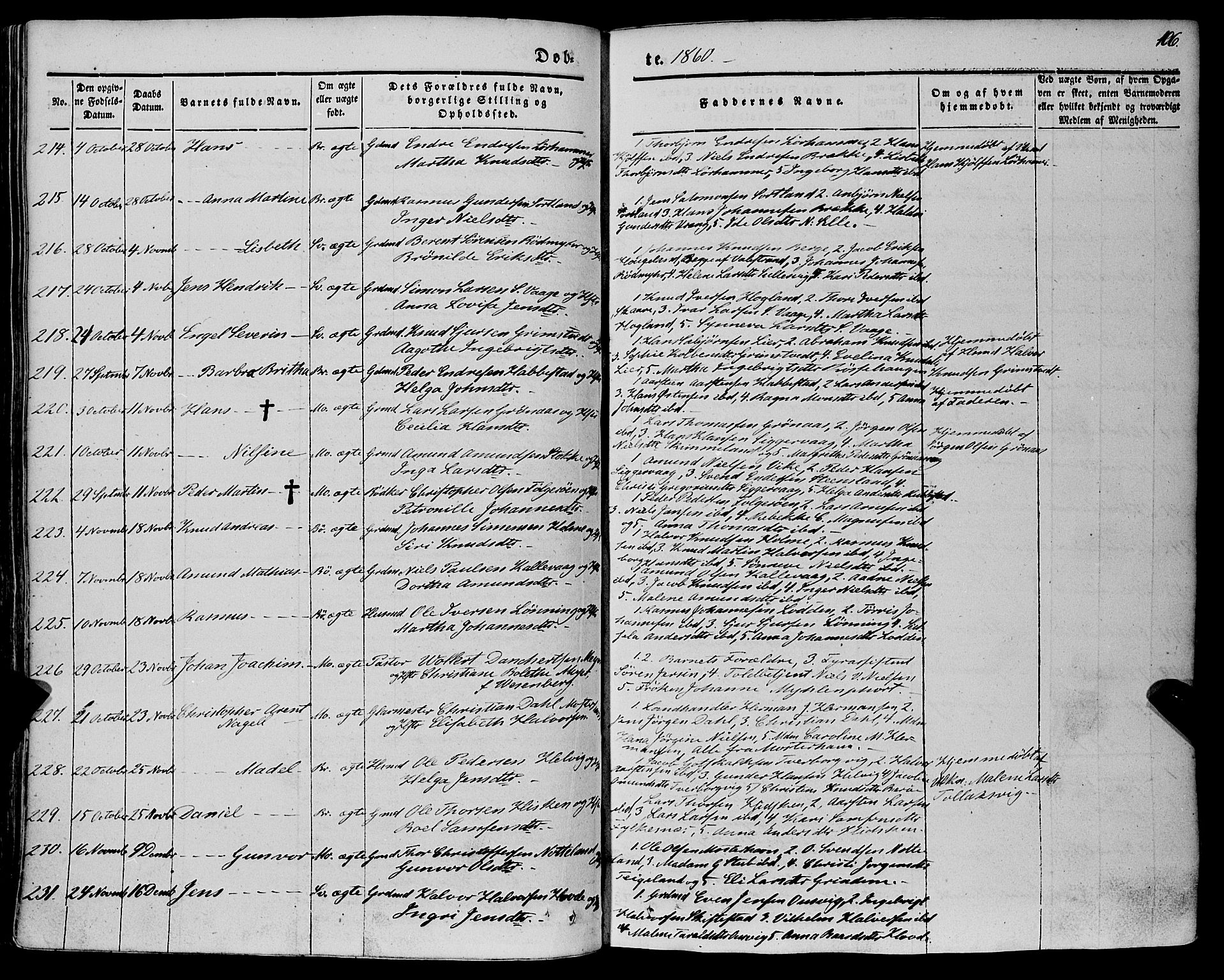 Finnås sokneprestembete, AV/SAB-A-99925/H/Ha/Haa/Haaa/L0007: Parish register (official) no. A 7, 1850-1862, p. 106