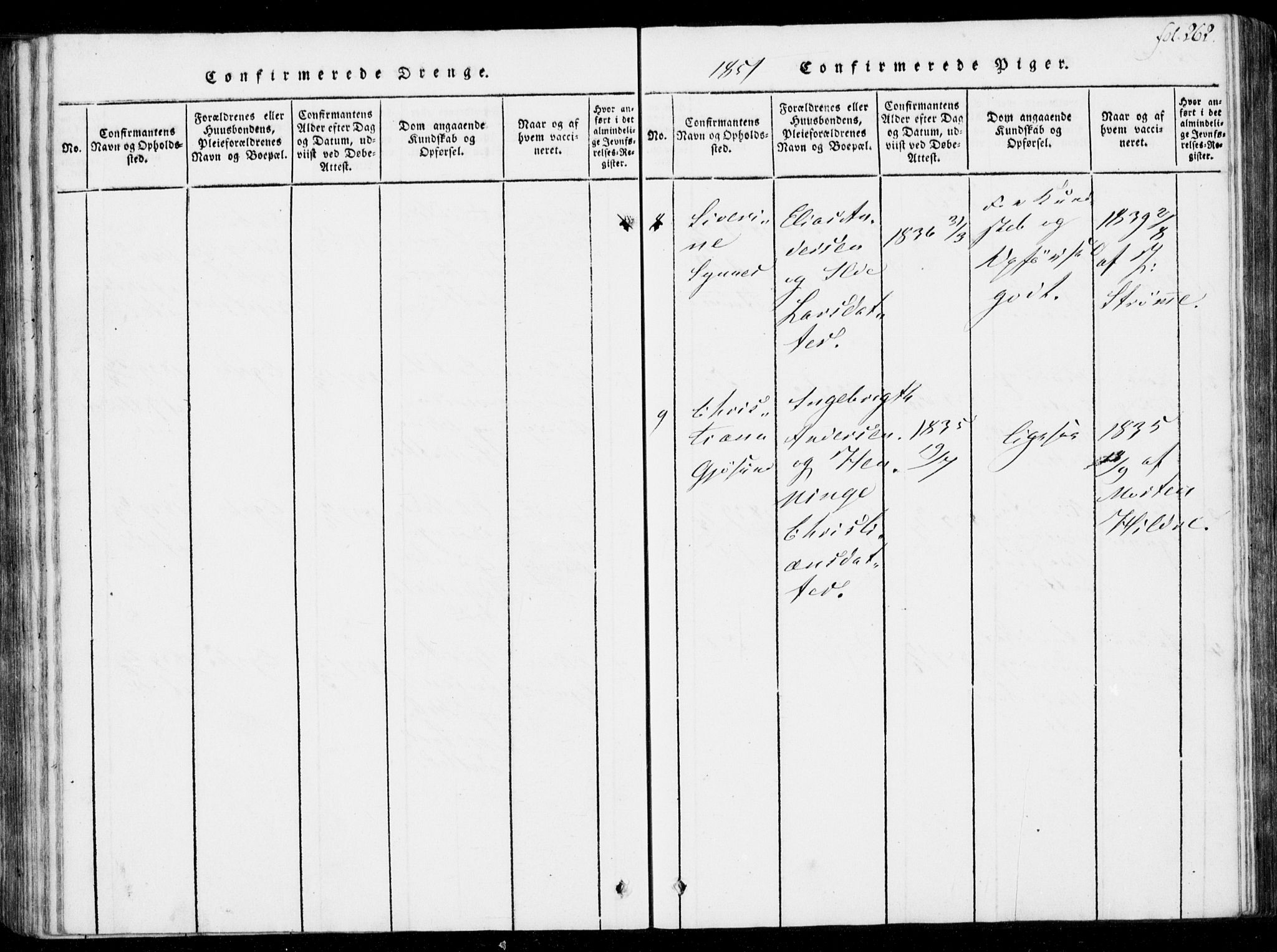 Ministerialprotokoller, klokkerbøker og fødselsregistre - Møre og Romsdal, SAT/A-1454/537/L0517: Parish register (official) no. 537A01, 1818-1862, p. 262