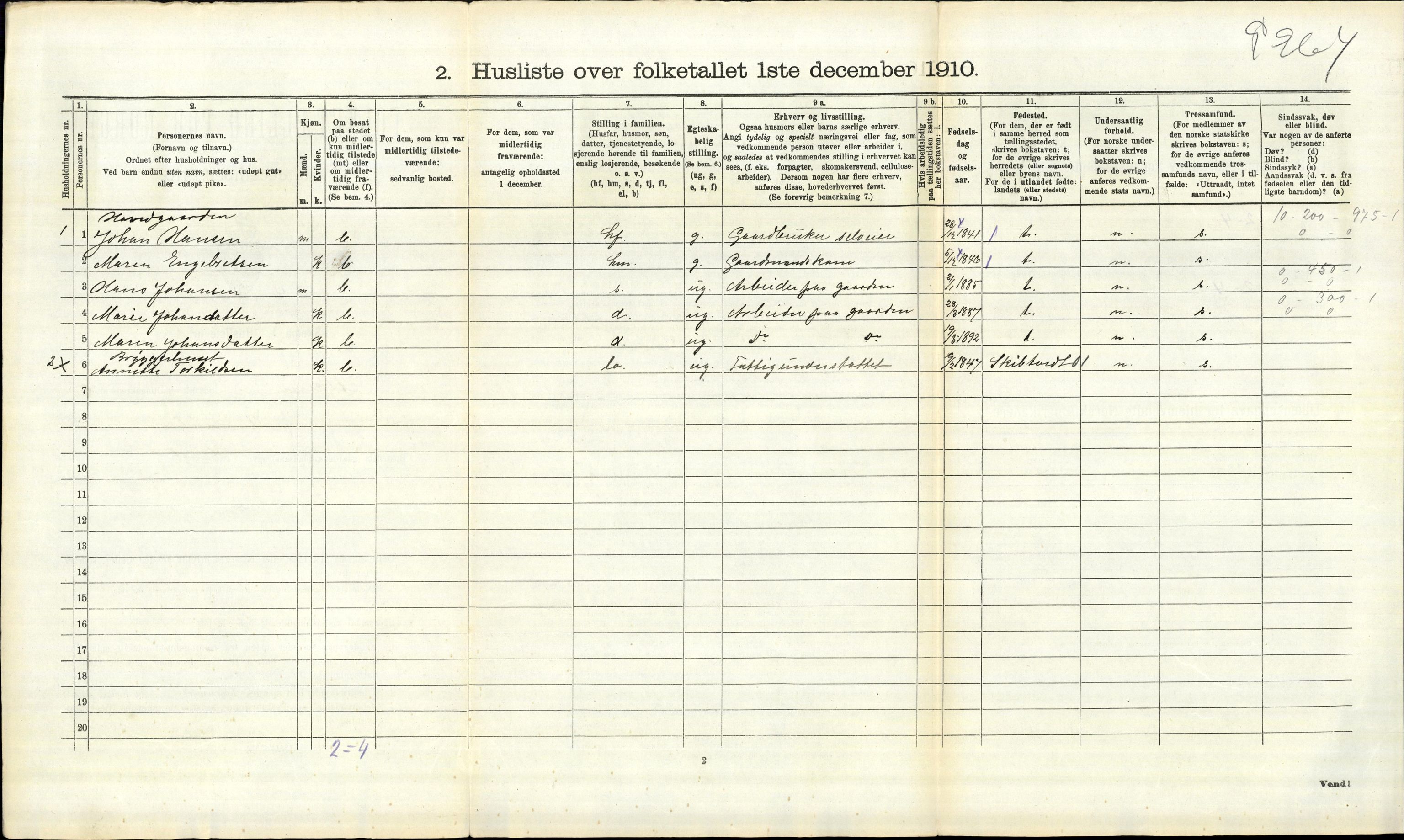 RA, 1910 census for Askim, 1910, p. 978