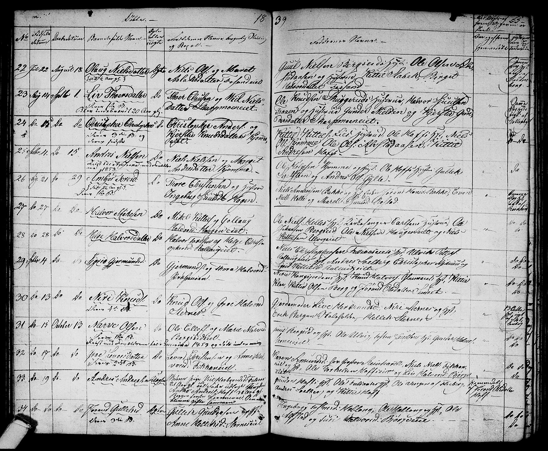 Rollag kirkebøker, AV/SAKO-A-240/G/Ga/L0002: Parish register (copy) no. I 2, 1831-1856, p. 55