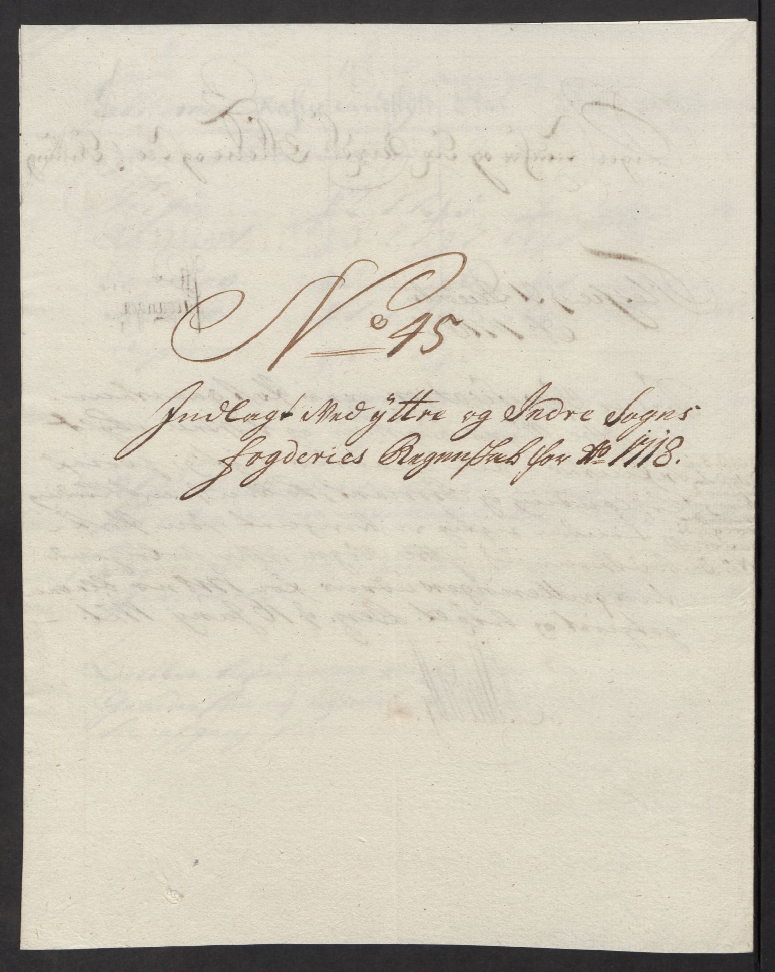 Rentekammeret inntil 1814, Reviderte regnskaper, Fogderegnskap, AV/RA-EA-4092/R52/L3321: Fogderegnskap Sogn, 1717-1718, p. 725