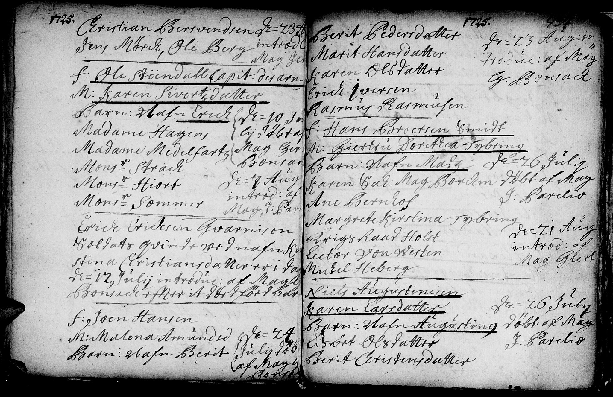 Ministerialprotokoller, klokkerbøker og fødselsregistre - Sør-Trøndelag, SAT/A-1456/601/L0035: Parish register (official) no. 601A03, 1713-1728, p. 434