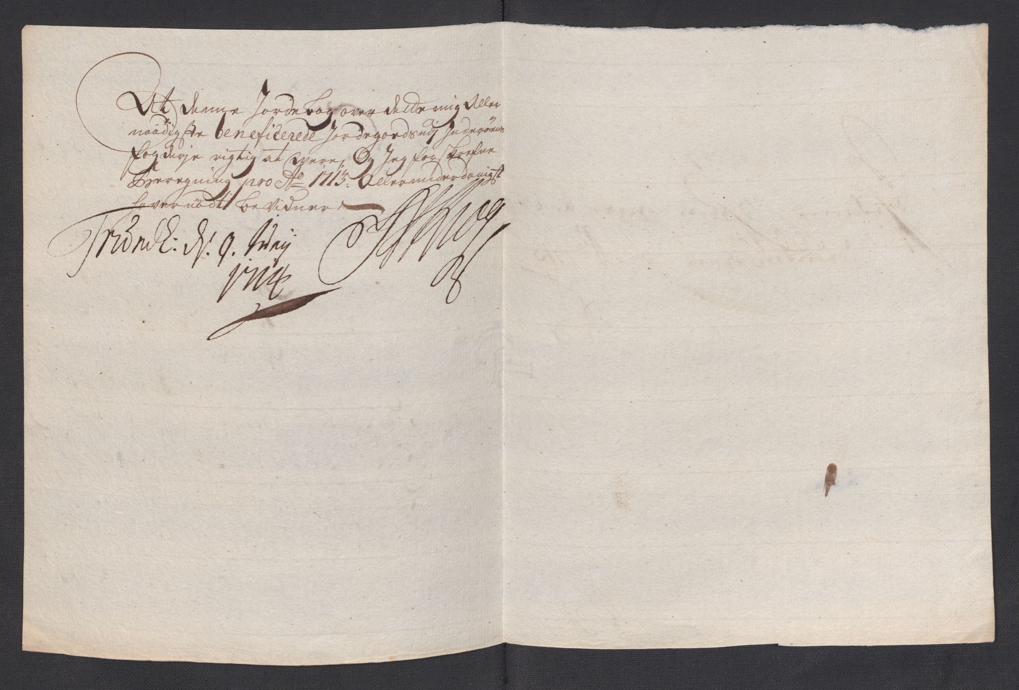 Rentekammeret inntil 1814, Reviderte regnskaper, Fogderegnskap, AV/RA-EA-4092/R63/L4321: Fogderegnskap Inderøy, 1713, p. 152