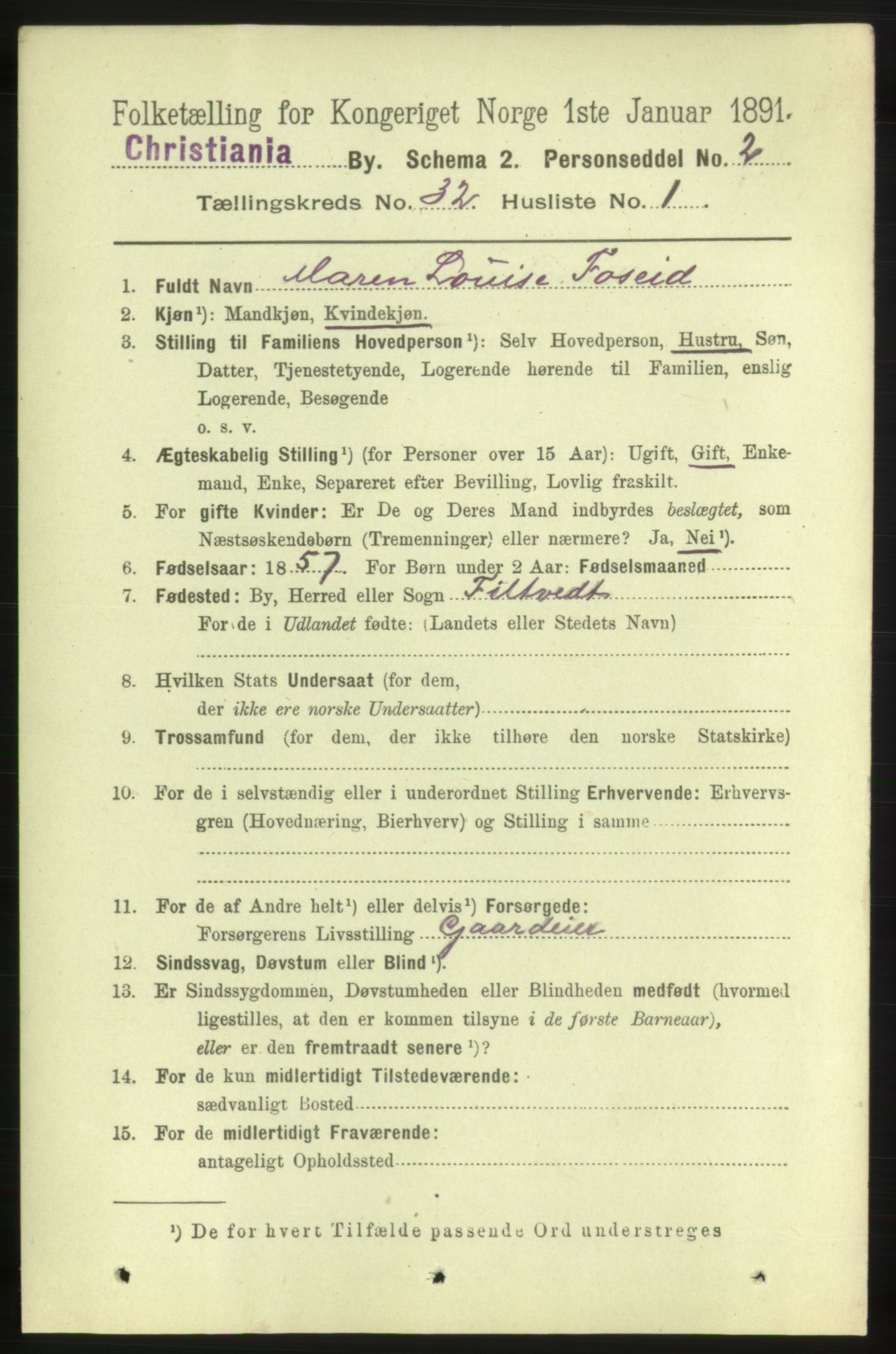 RA, 1891 census for 0301 Kristiania, 1891, p. 16866