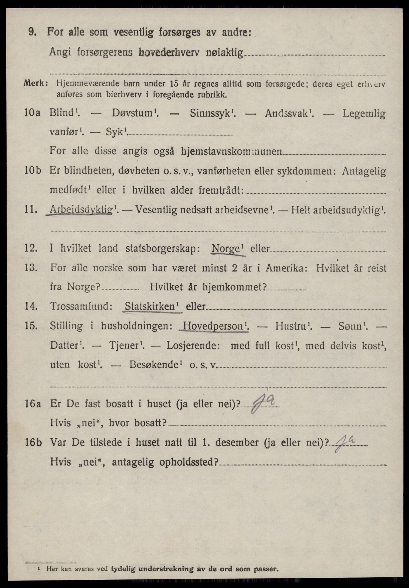 SAT, 1920 census for Vanylven, 1920, p. 2758