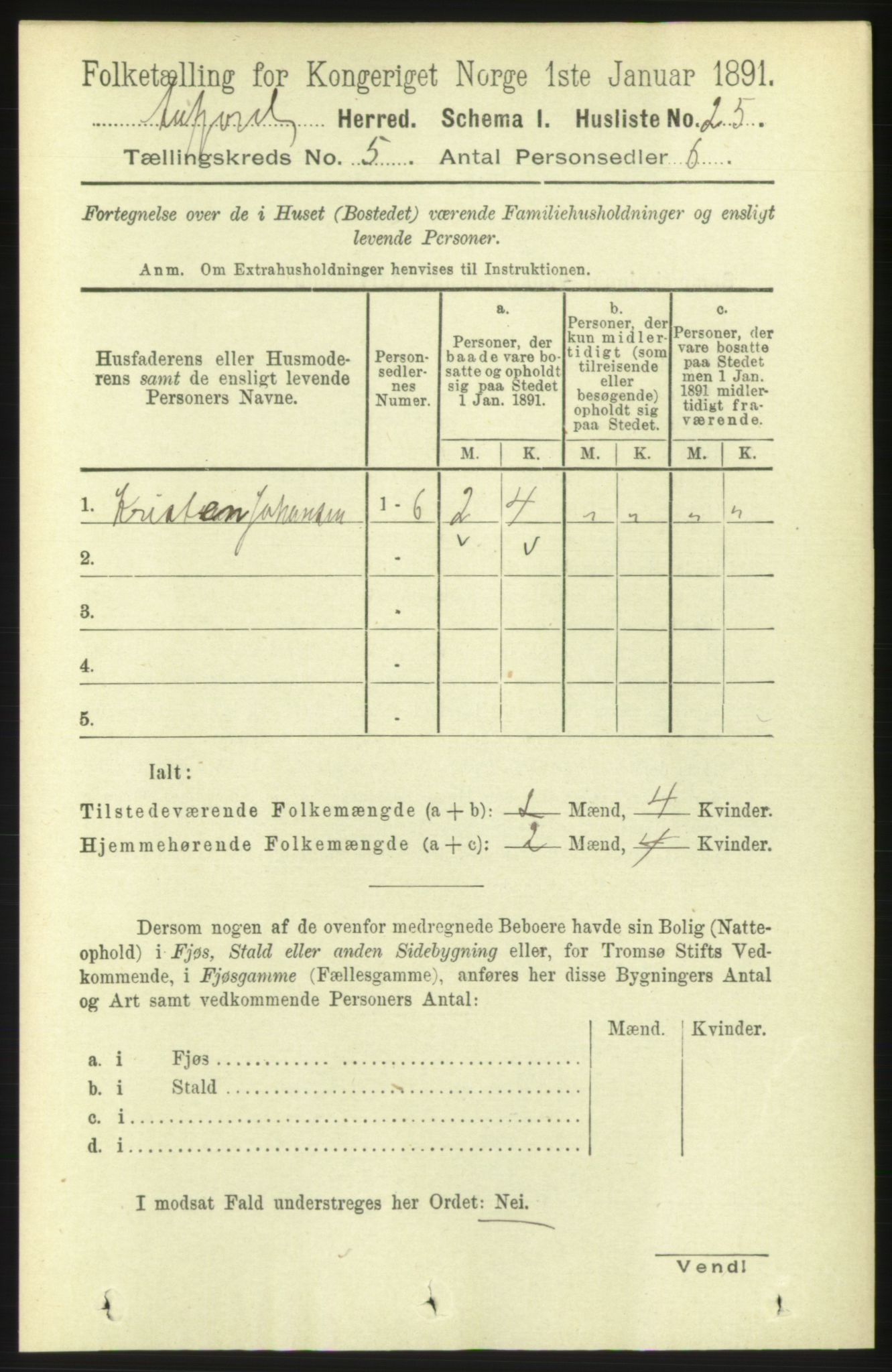 RA, 1891 census for 1630 Åfjord, 1891, p. 1177