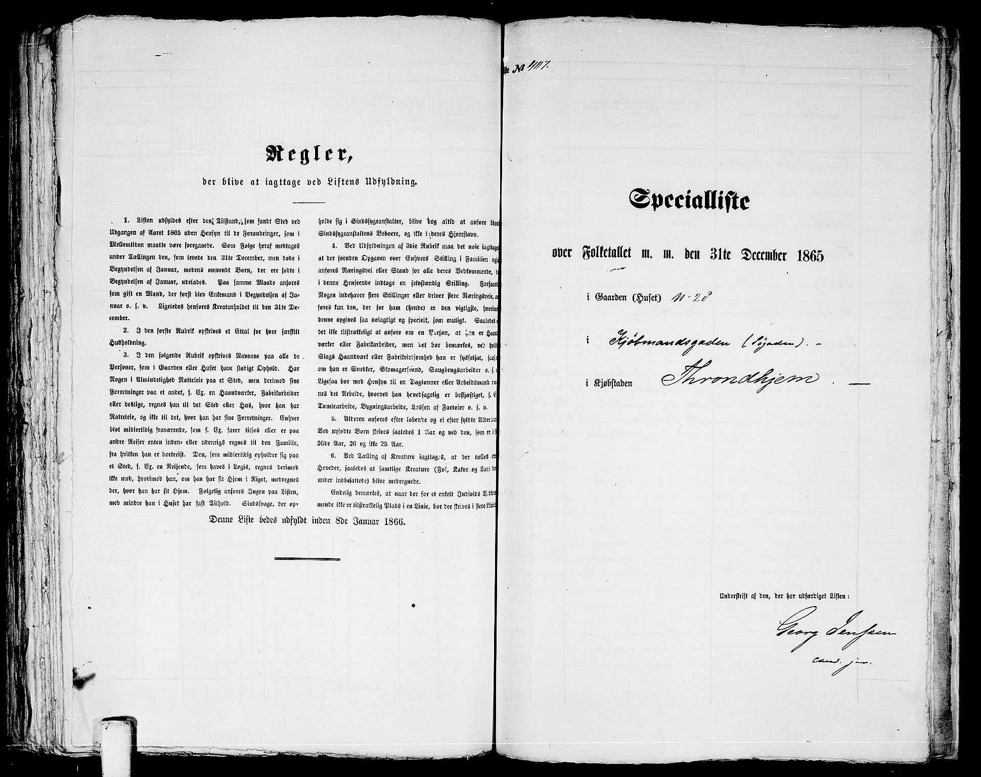 RA, 1865 census for Trondheim, 1865, p. 855