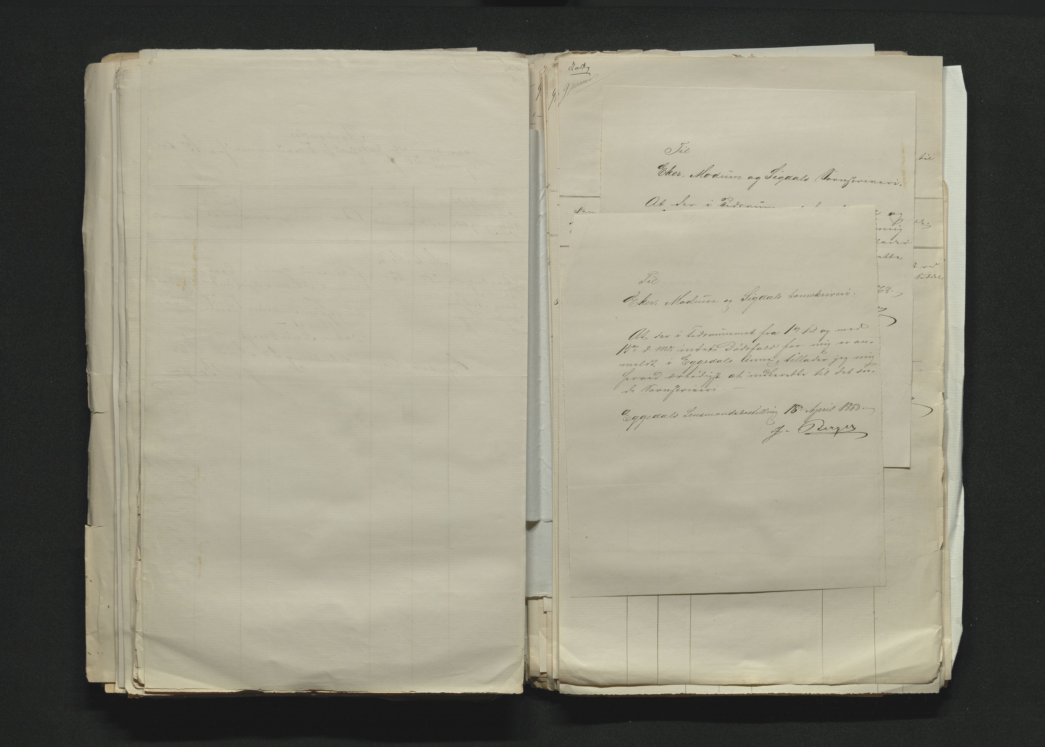 Eiker, Modum og Sigdal sorenskriveri, AV/SAKO-A-123/H/Ha/Hab/L0012: Dødsfallsmeldinger, 1866-1869, p. 470