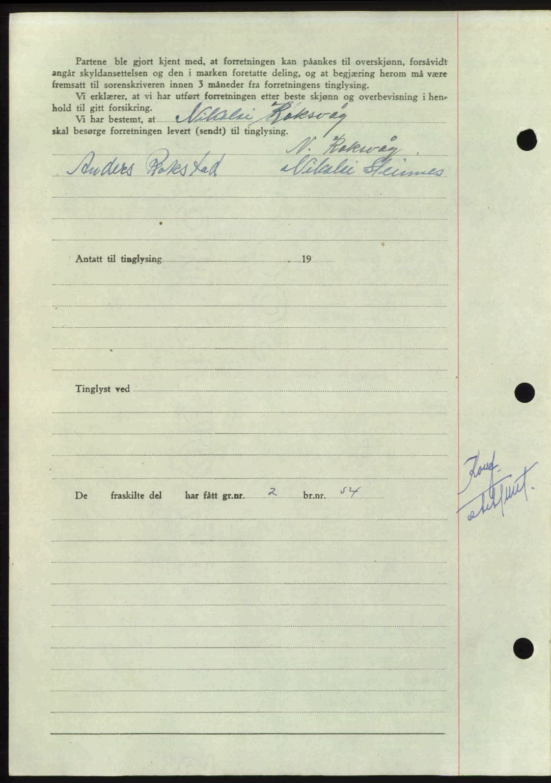 Nordmøre sorenskriveri, AV/SAT-A-4132/1/2/2Ca: Mortgage book no. A114, 1950-1950, Diary no: : 640/1950