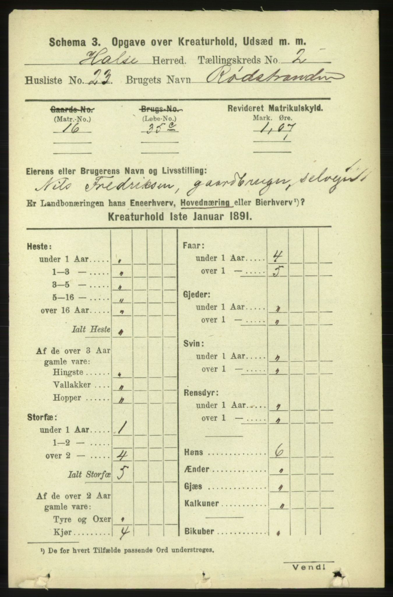 RA, 1891 census for 1571 Halsa, 1891, p. 1962