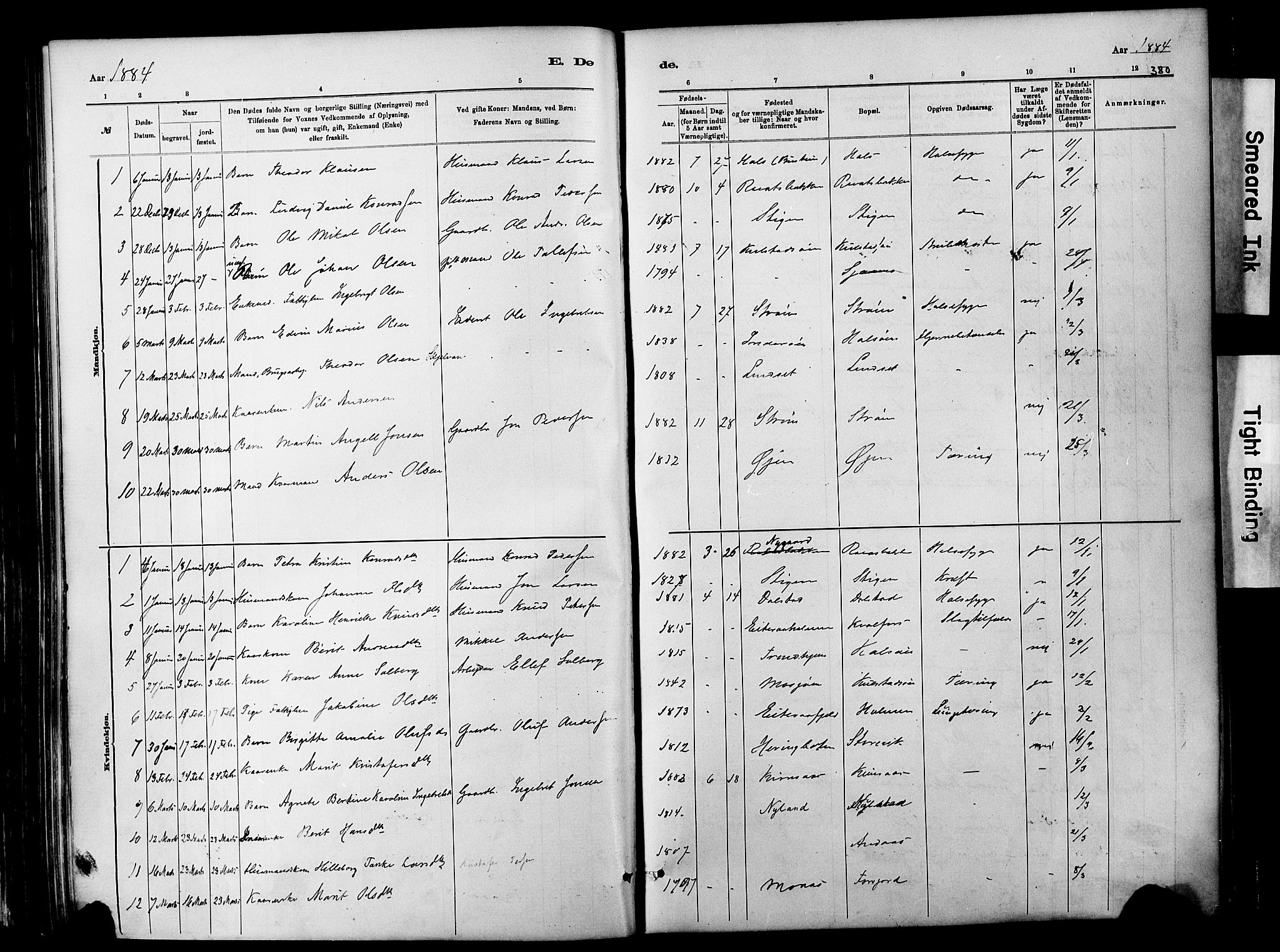 Ministerialprotokoller, klokkerbøker og fødselsregistre - Nordland, AV/SAT-A-1459/820/L0295: Parish register (official) no. 820A16, 1880-1896, p. 380