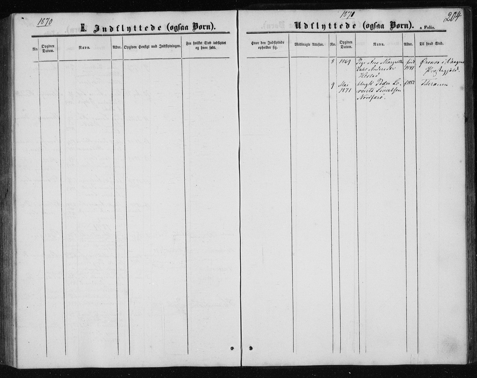 Ministerialprotokoller, klokkerbøker og fødselsregistre - Nordland, SAT/A-1459/834/L0505: Parish register (official) no. 834A03, 1862-1871, p. 204