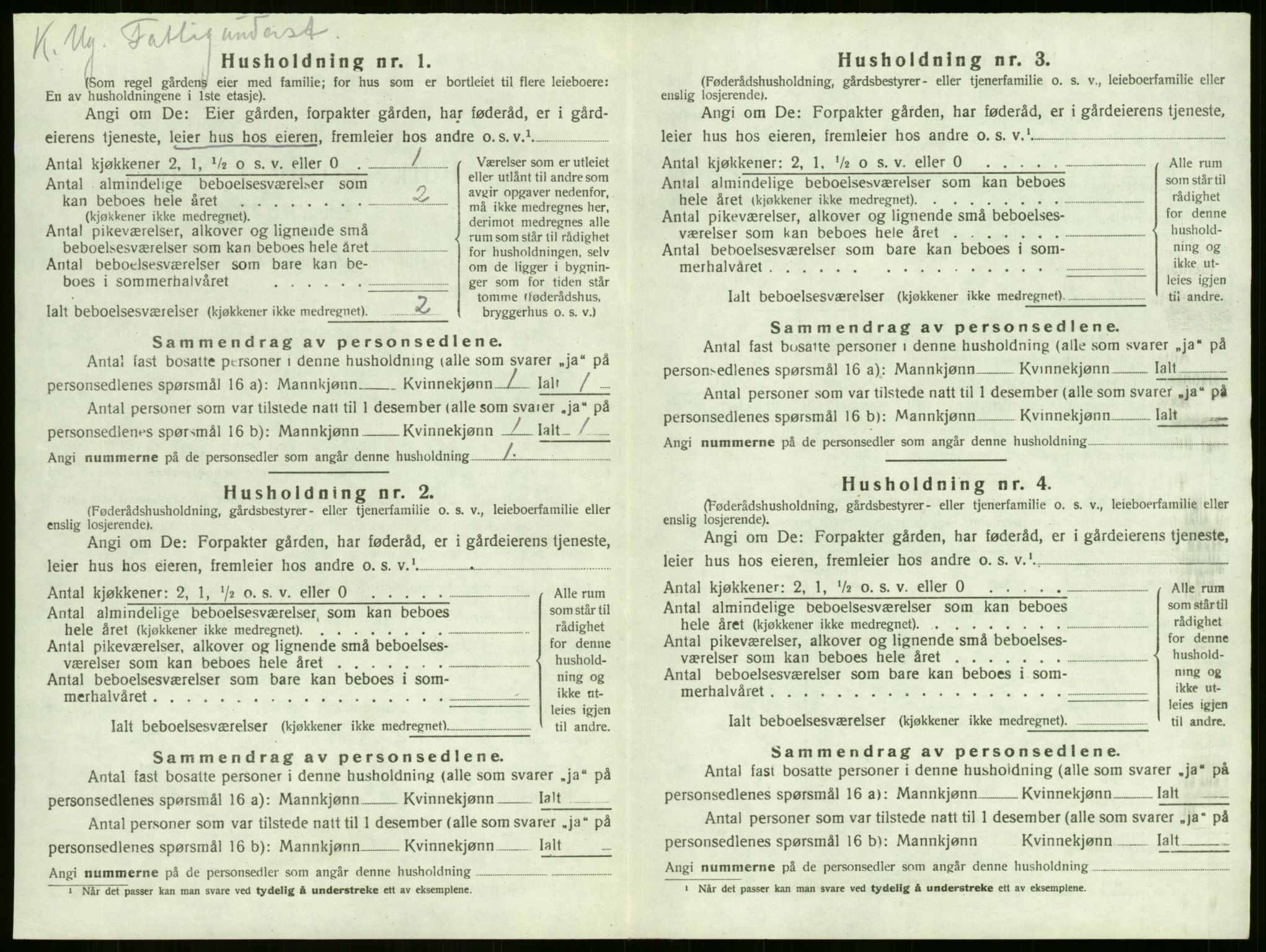 SAKO, 1920 census for Sandeherred, 1920, p. 388