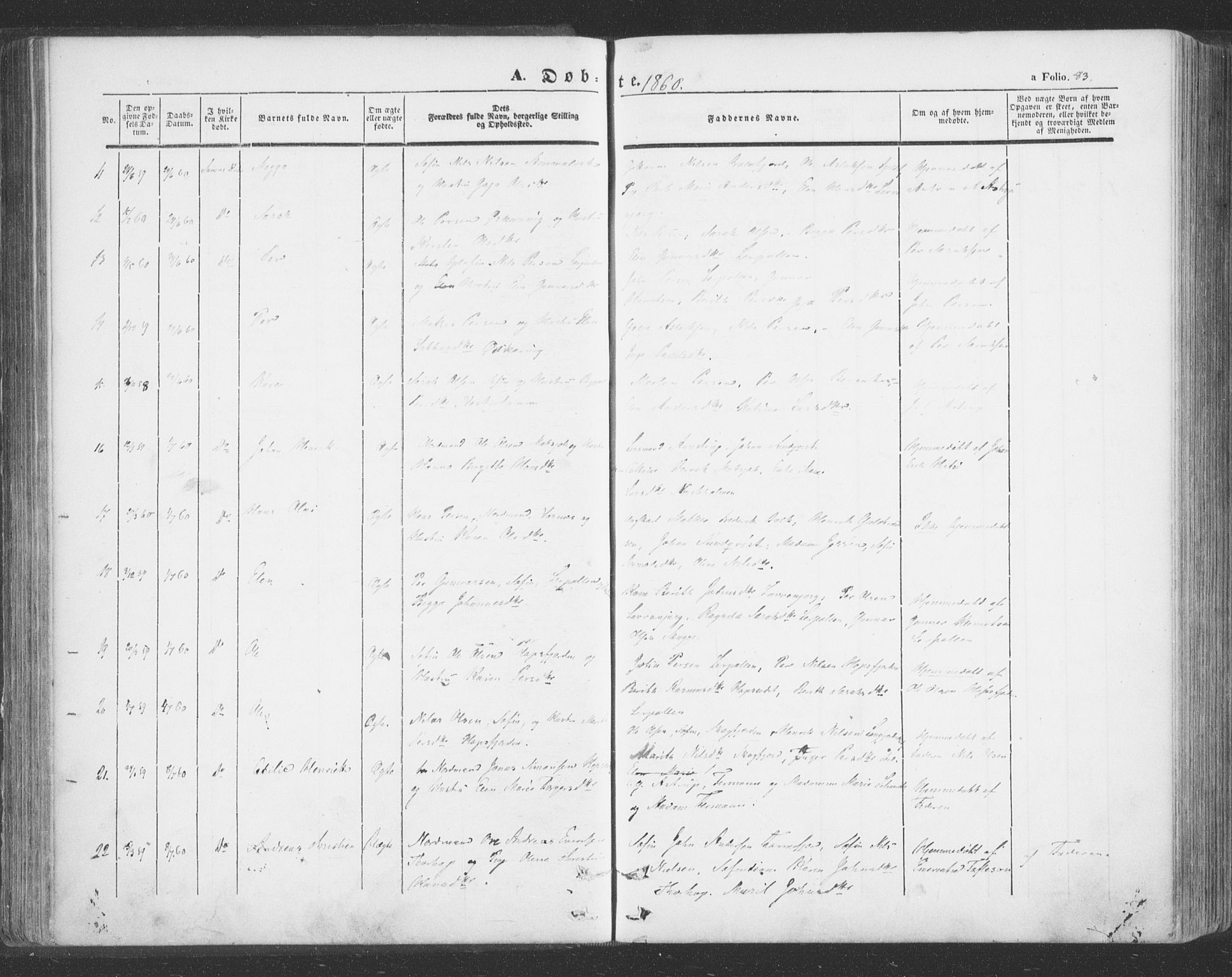 Tana sokneprestkontor, SATØ/S-1334/H/Ha/L0001kirke: Parish register (official) no. 1, 1846-1861, p. 83