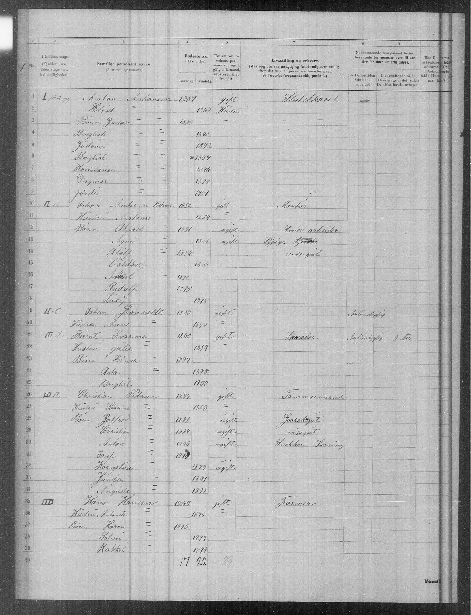 OBA, Municipal Census 1902 for Kristiania, 1902, p. 20073