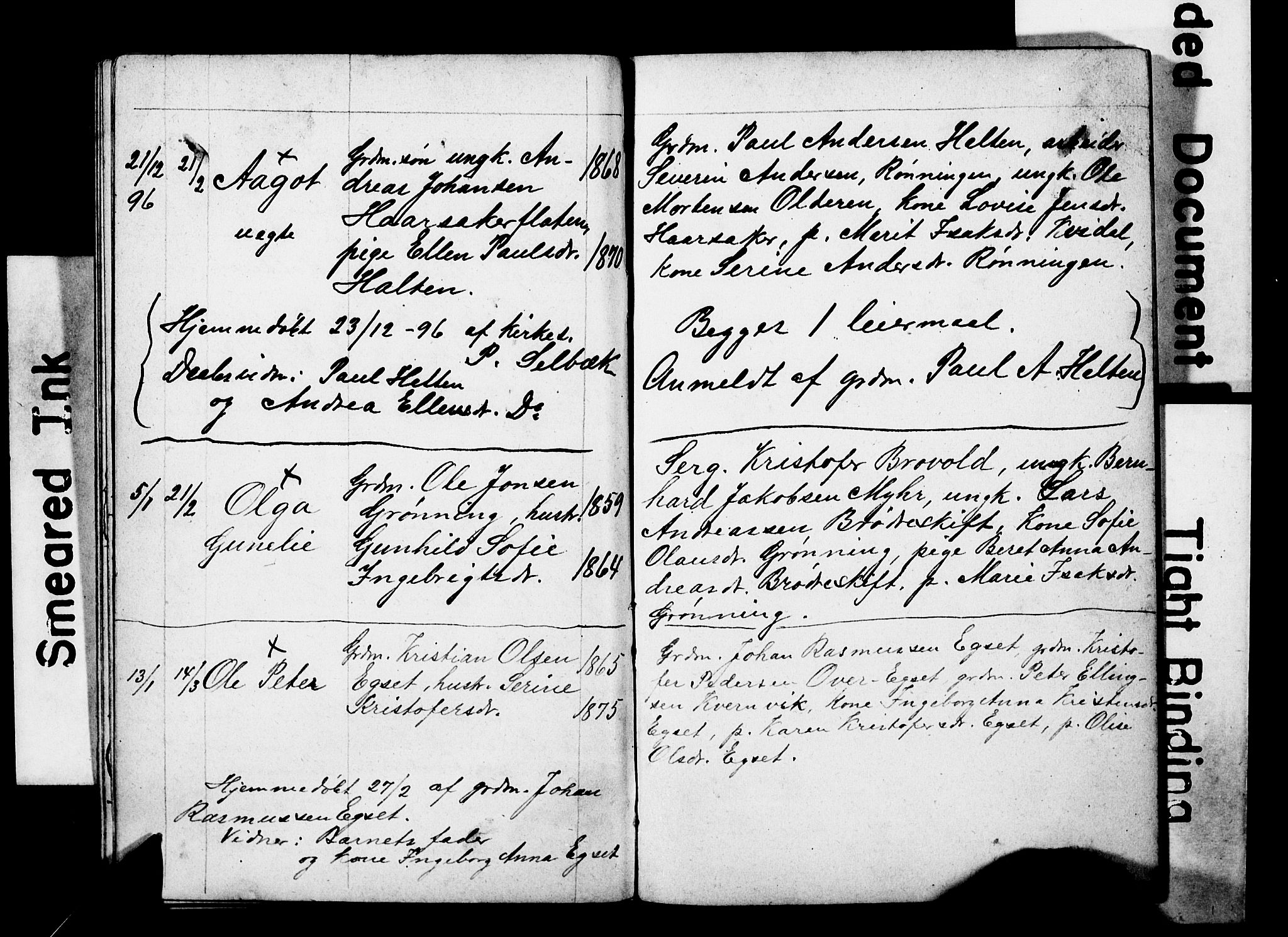 Ministerialprotokoller, klokkerbøker og fødselsregistre - Sør-Trøndelag, AV/SAT-A-1456/646/L0630: Parish register (copy) no. 646C03, 1895-1905