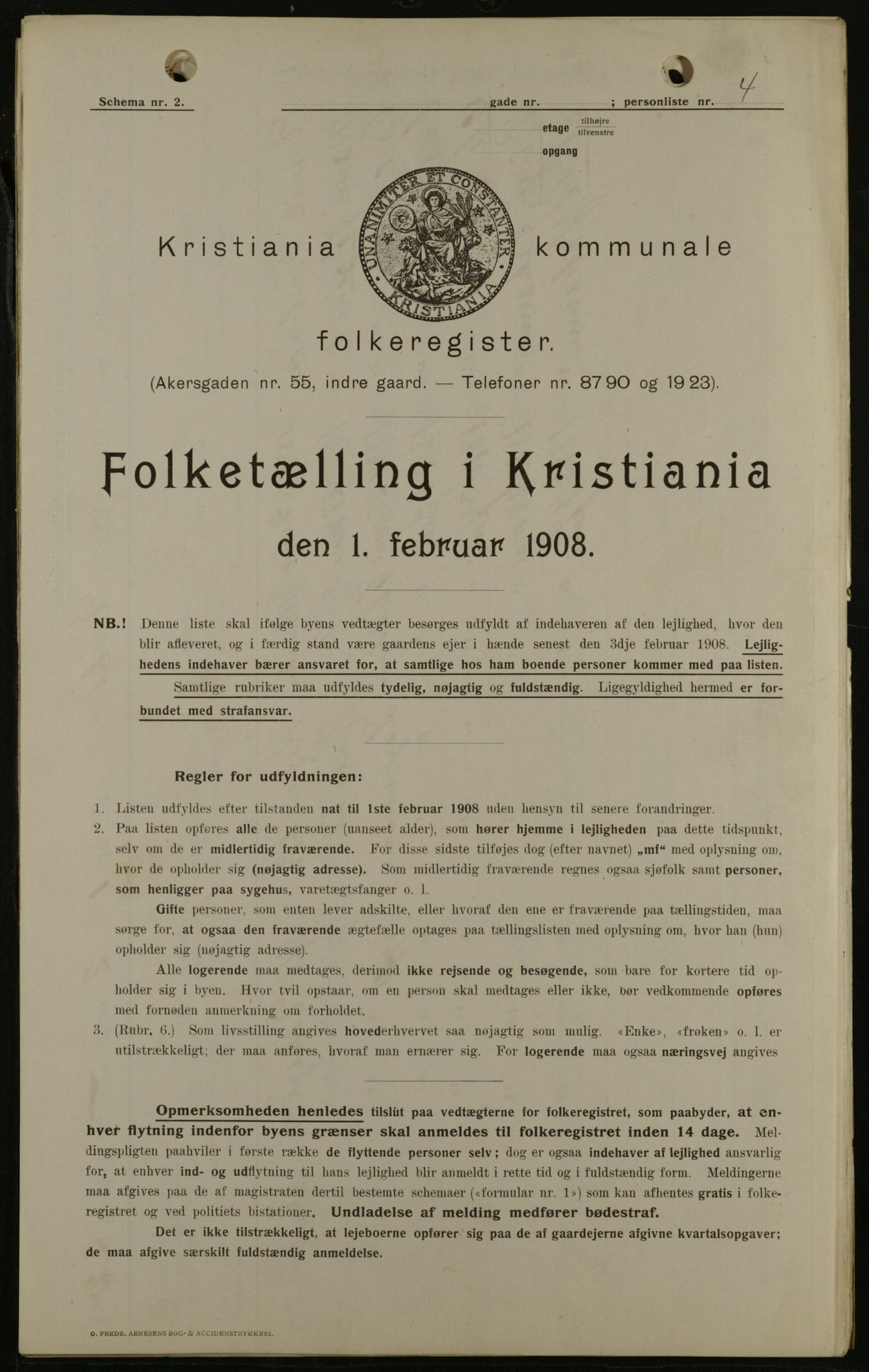 OBA, Municipal Census 1908 for Kristiania, 1908, p. 17924