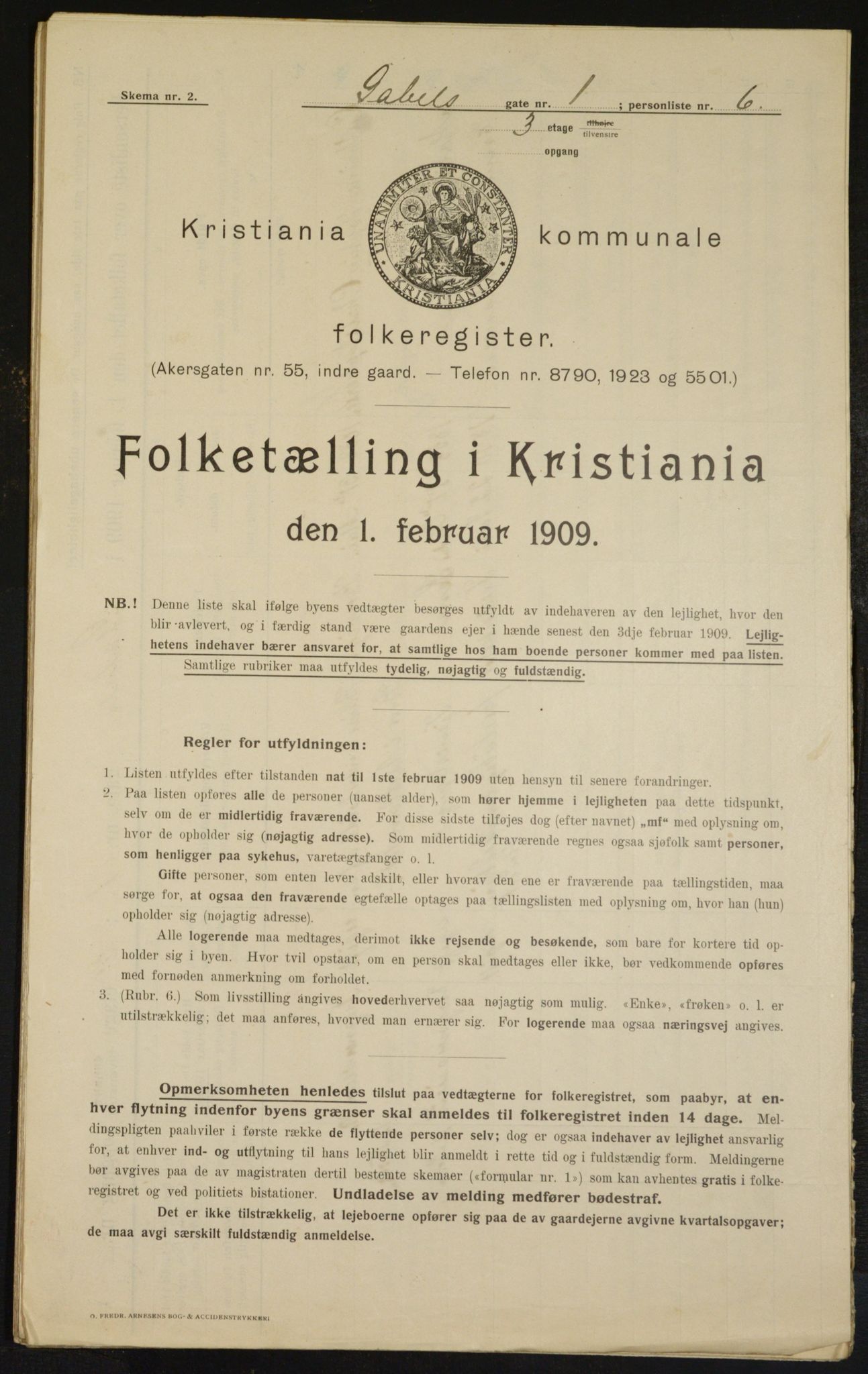 OBA, Municipal Census 1909 for Kristiania, 1909, p. 25928