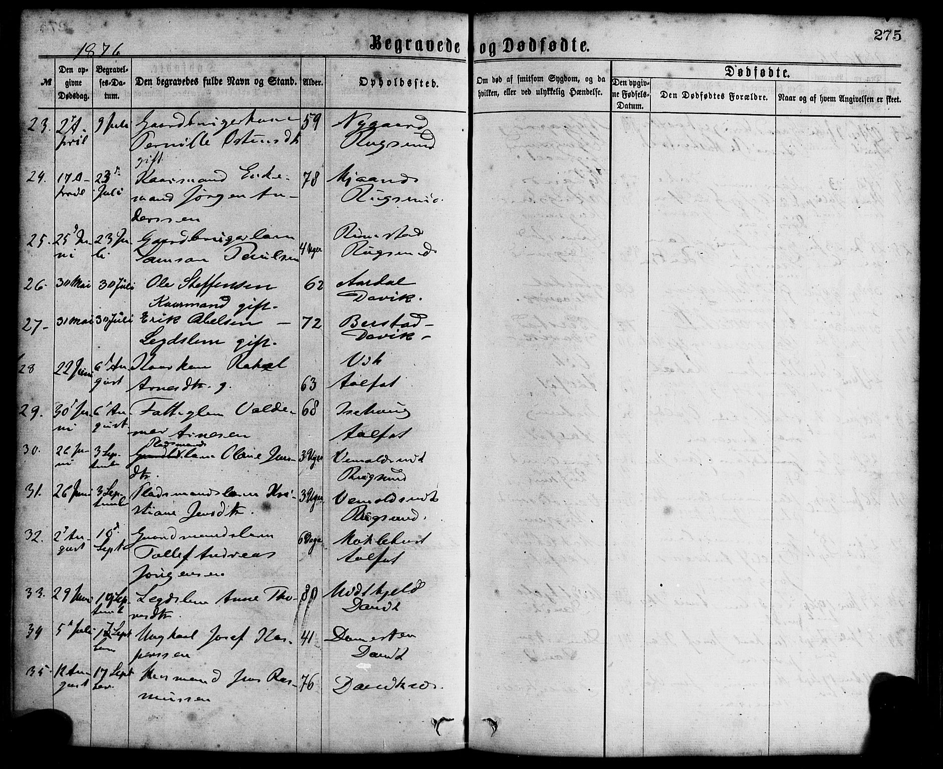 Davik sokneprestembete, AV/SAB-A-79701/H/Haa/Haaa/L0006: Parish register (official) no. A 6, 1867-1881, p. 275