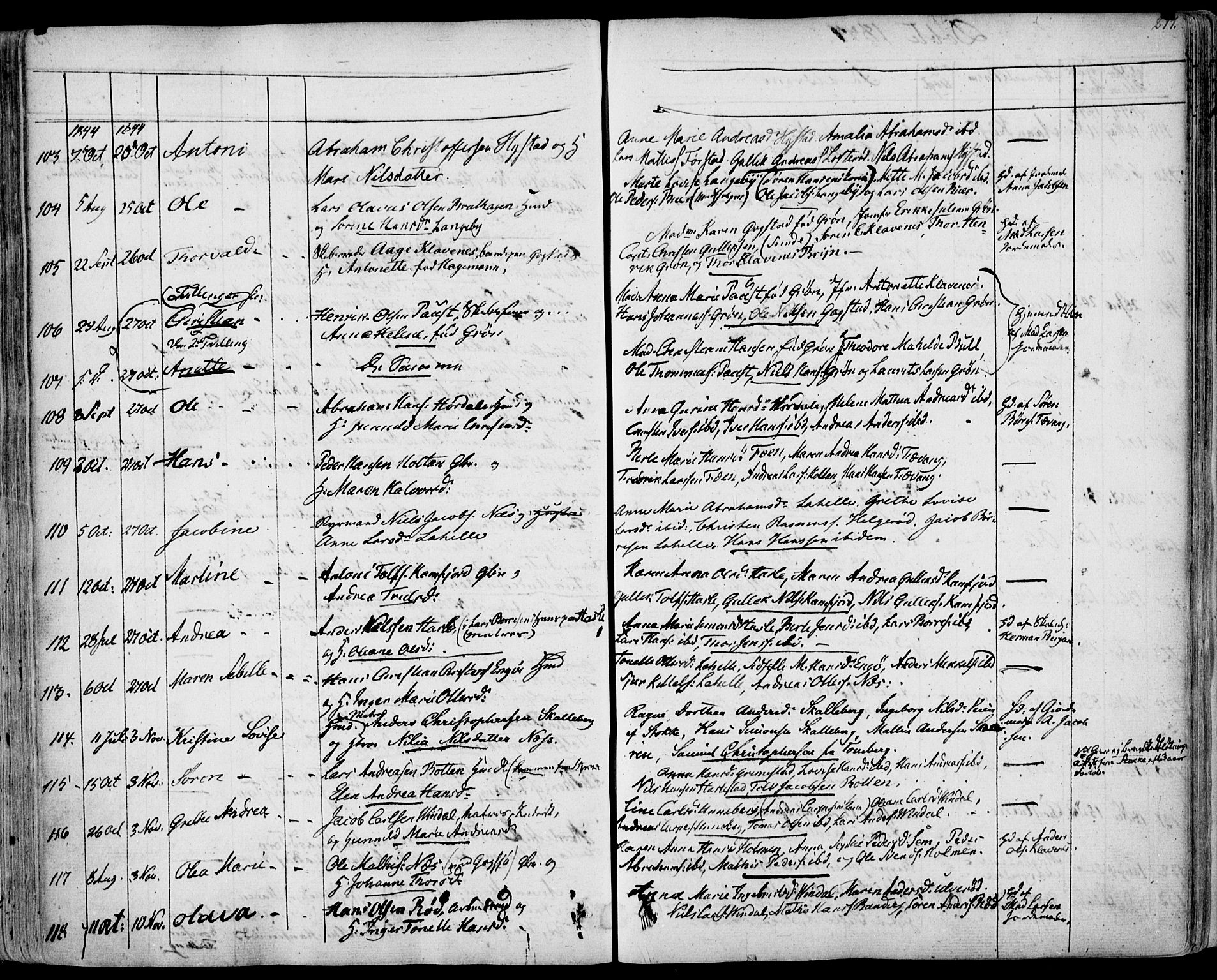 Sandar kirkebøker, AV/SAKO-A-243/F/Fa/L0005: Parish register (official) no. 5, 1832-1847, p. 276-277