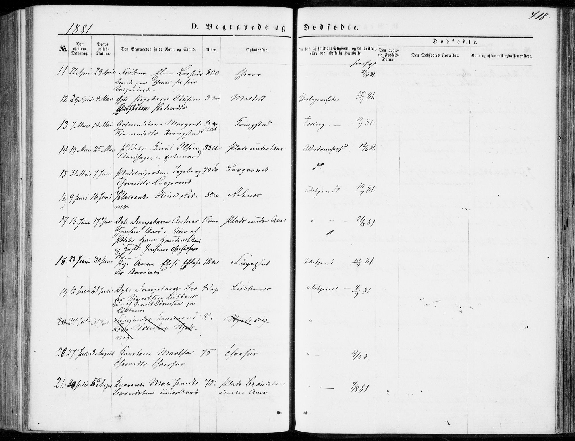 Ministerialprotokoller, klokkerbøker og fødselsregistre - Møre og Romsdal, AV/SAT-A-1454/555/L0655: Parish register (official) no. 555A05, 1869-1886, p. 418