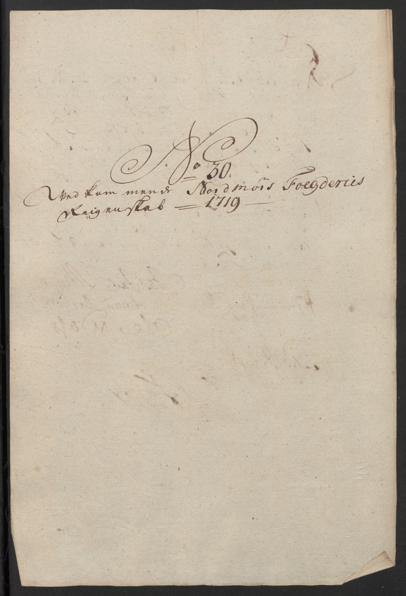 Rentekammeret inntil 1814, Reviderte regnskaper, Fogderegnskap, AV/RA-EA-4092/R56/L3752: Fogderegnskap Nordmøre, 1719, p. 205